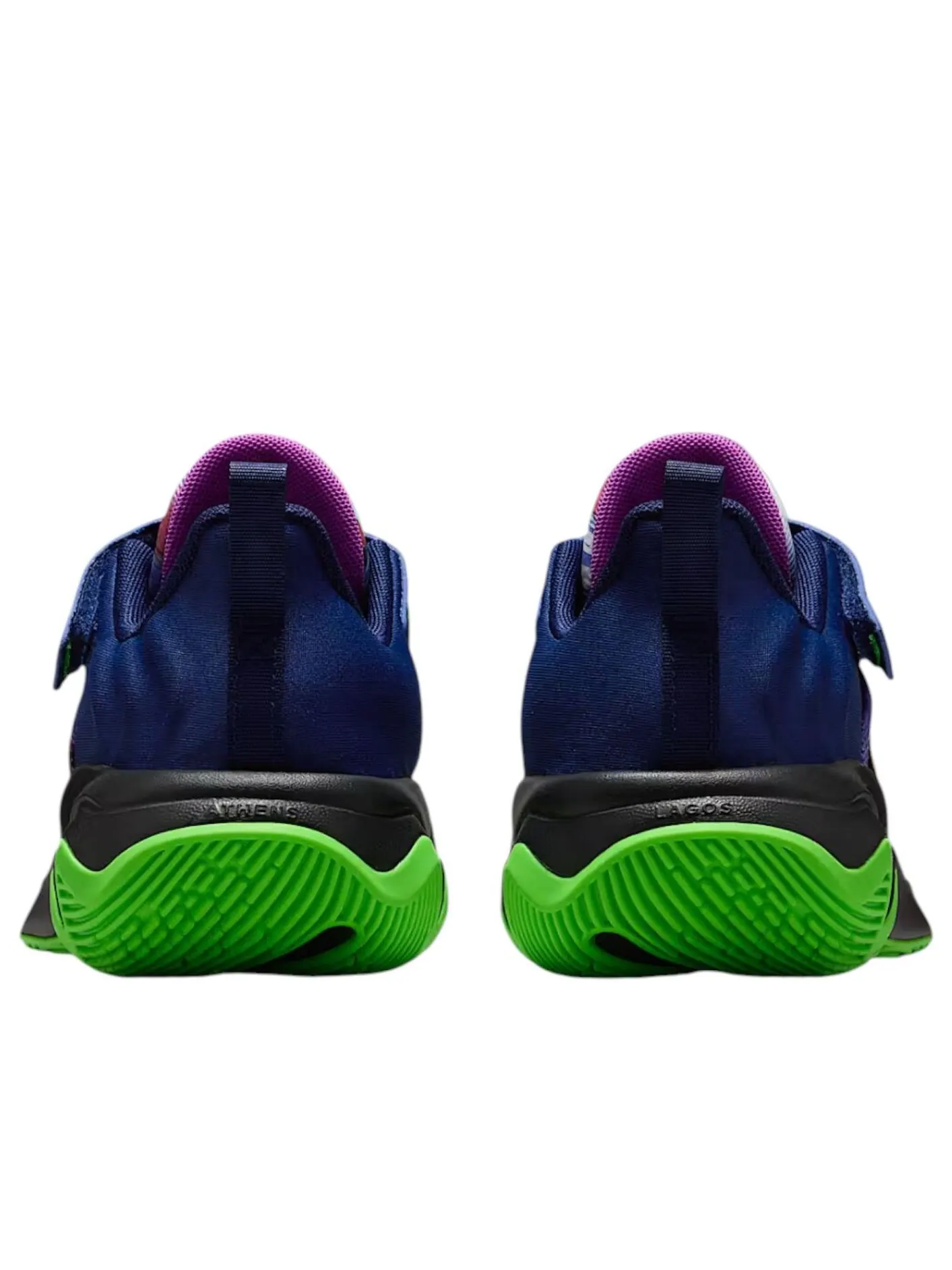 Кроссовки (PS) Nike Giannis Immortality 4 'Space Blue Impact Green Bright Purple Black' — изображение 4 из 6, мульти