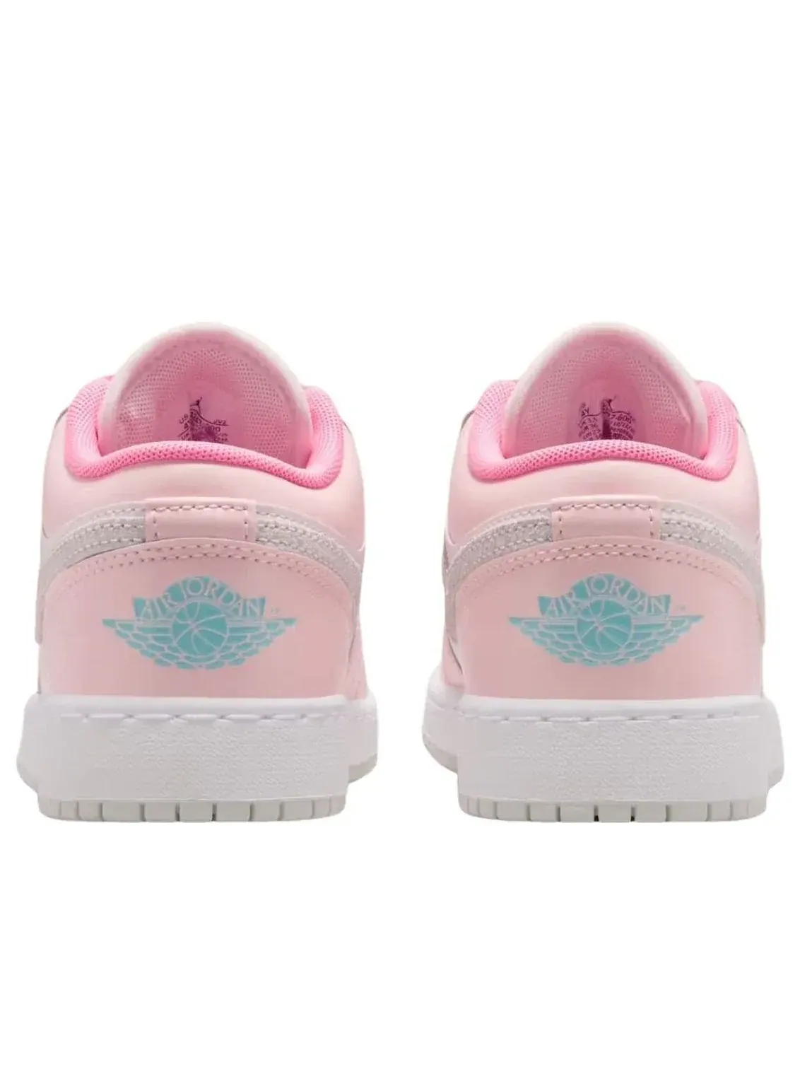 Кроссовки (GS) Air Jordan 1 Low 'Flowers Bloom' — изображение 4 из 5, розовый