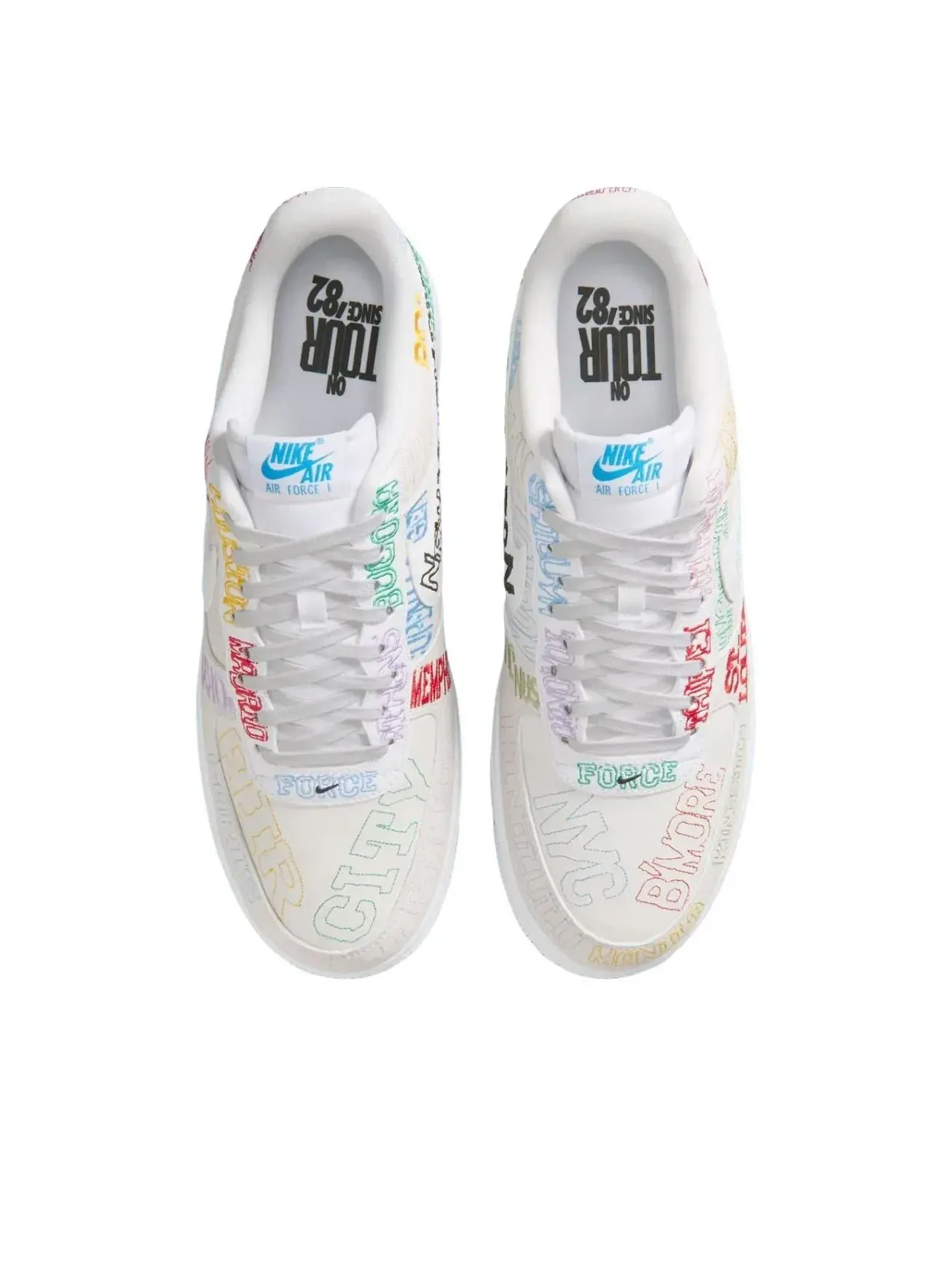 Кроссовки Nike Air Force 1 Low 'On Tour White' II1549-100 — изображение 4 из 6, белый