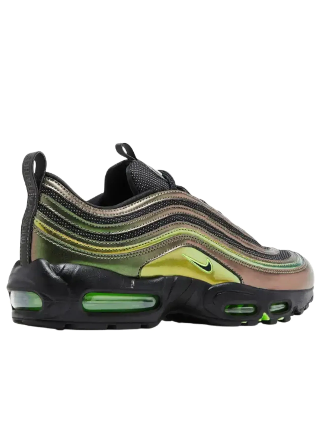 Кроссовки Nike Air Max 95/97 'University of Oregon - Storm' — изображение 2 из 3, мульти/черный/зеленый