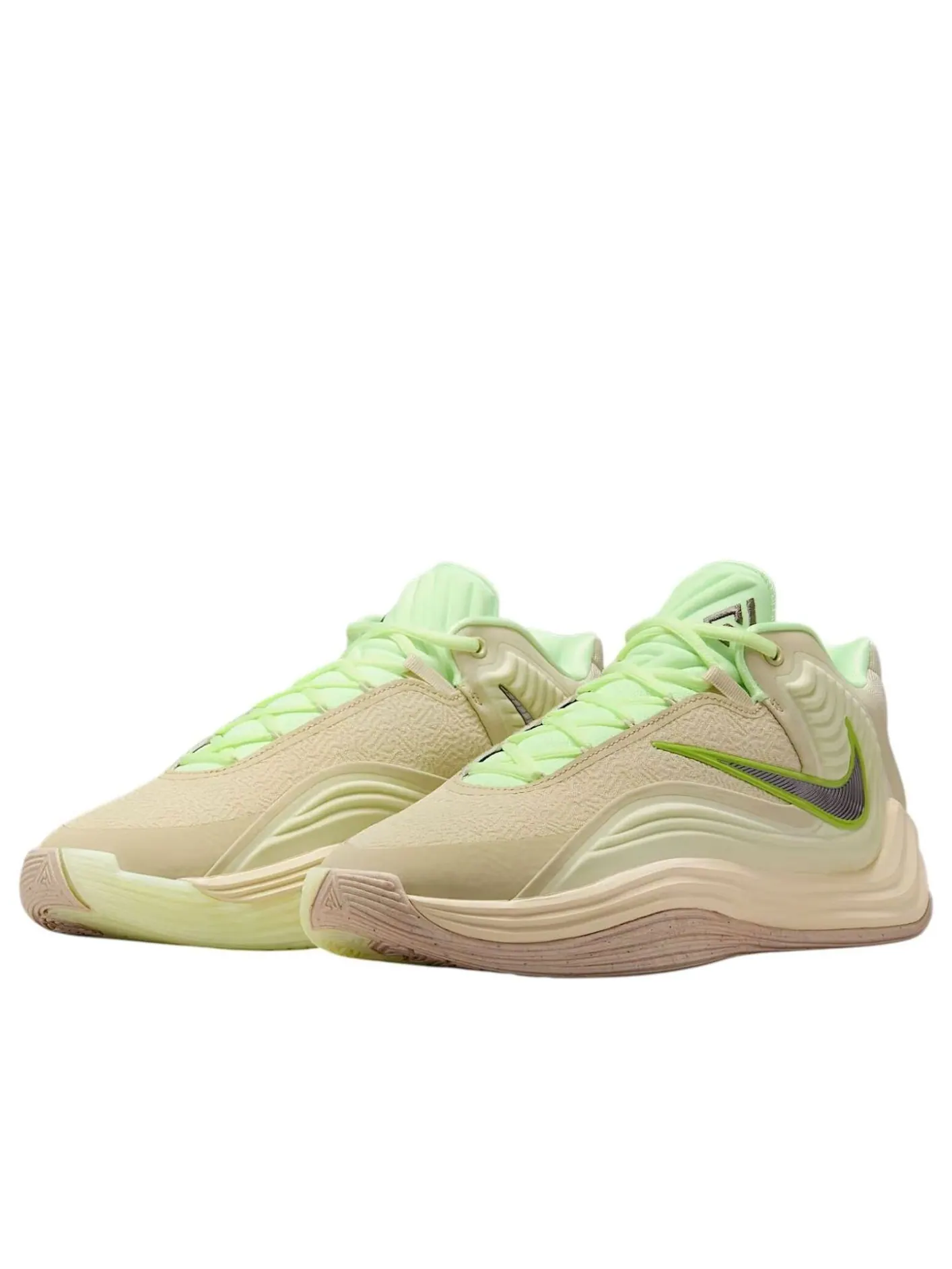 Кроссовки Nike Giannis Freak 7 EP 'Light Khaki Fluorescent Yellow' — изображение 3 из 6, светлый хаки/желтый