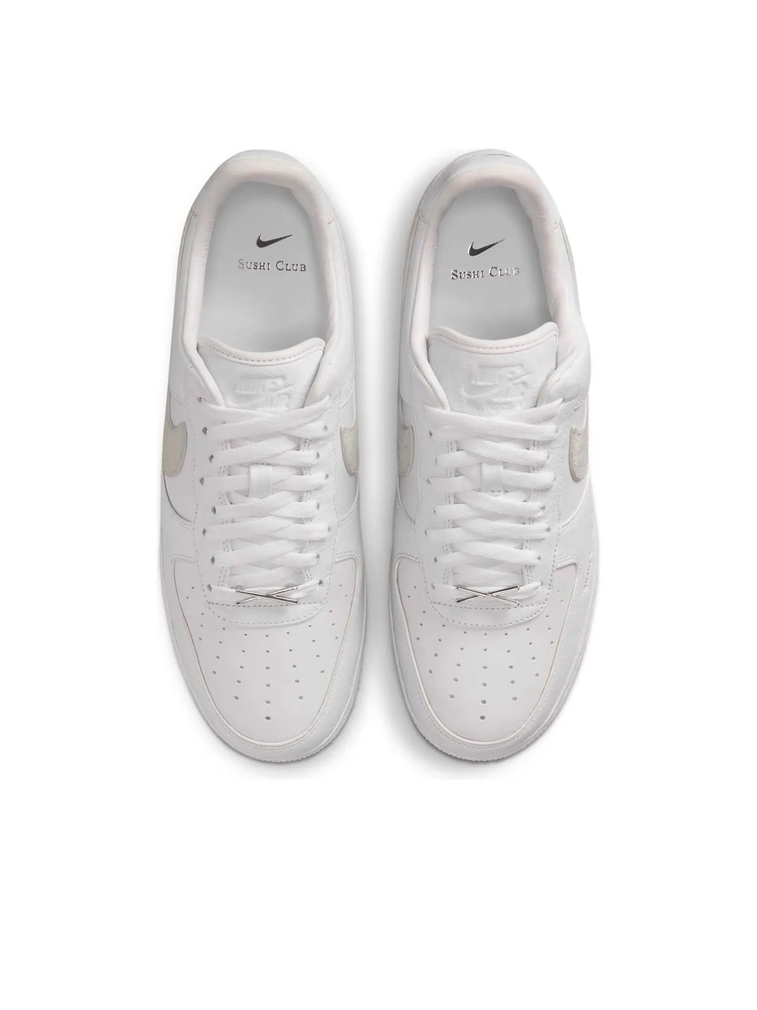 Кроссовки Nike x Sushi Club Air Force 1 Low 'Triple White' — изображение 2 из 6, белый