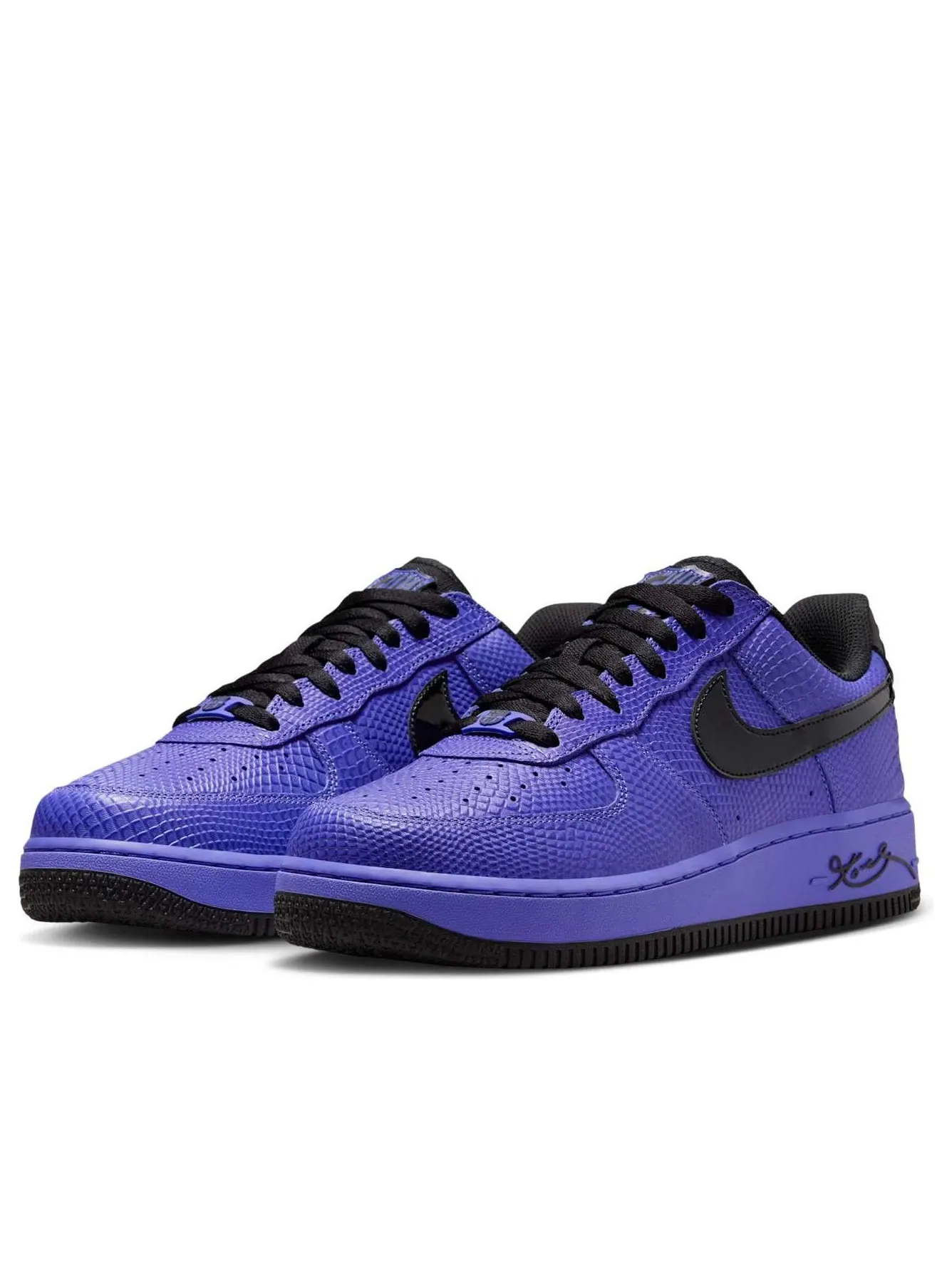 Nike x FC Barcelona x Kobe Air Force 1 Low Protro 'Persian Violet' — изображение 4 из 6, фиолетовый/черный