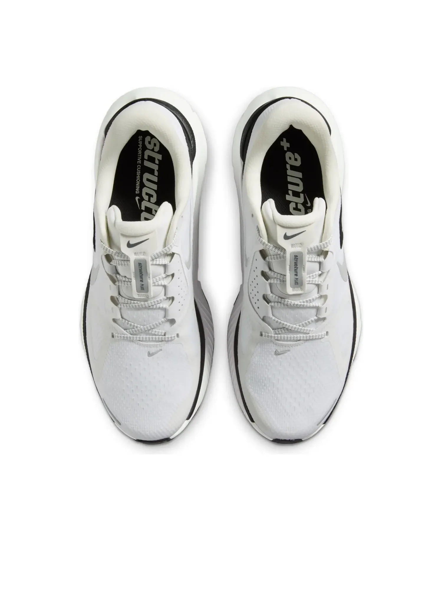 Кроссовки Nike Structure Plus 'Summit White Silver Black' — изображение 2 из 6, белый