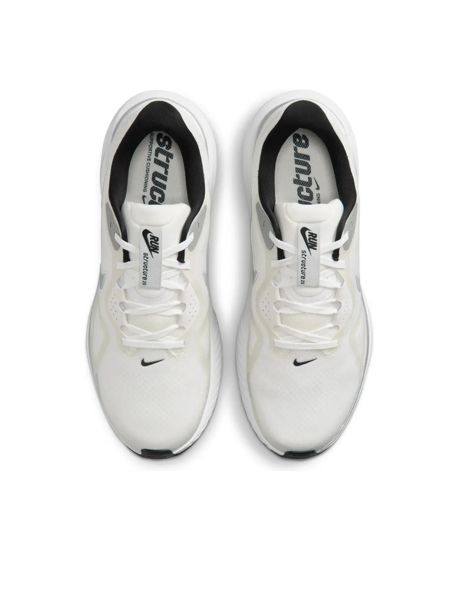 Кроссовки Nike Structure 26 'Summit White Metallic Silver' — изображение 2 из 7, белый
