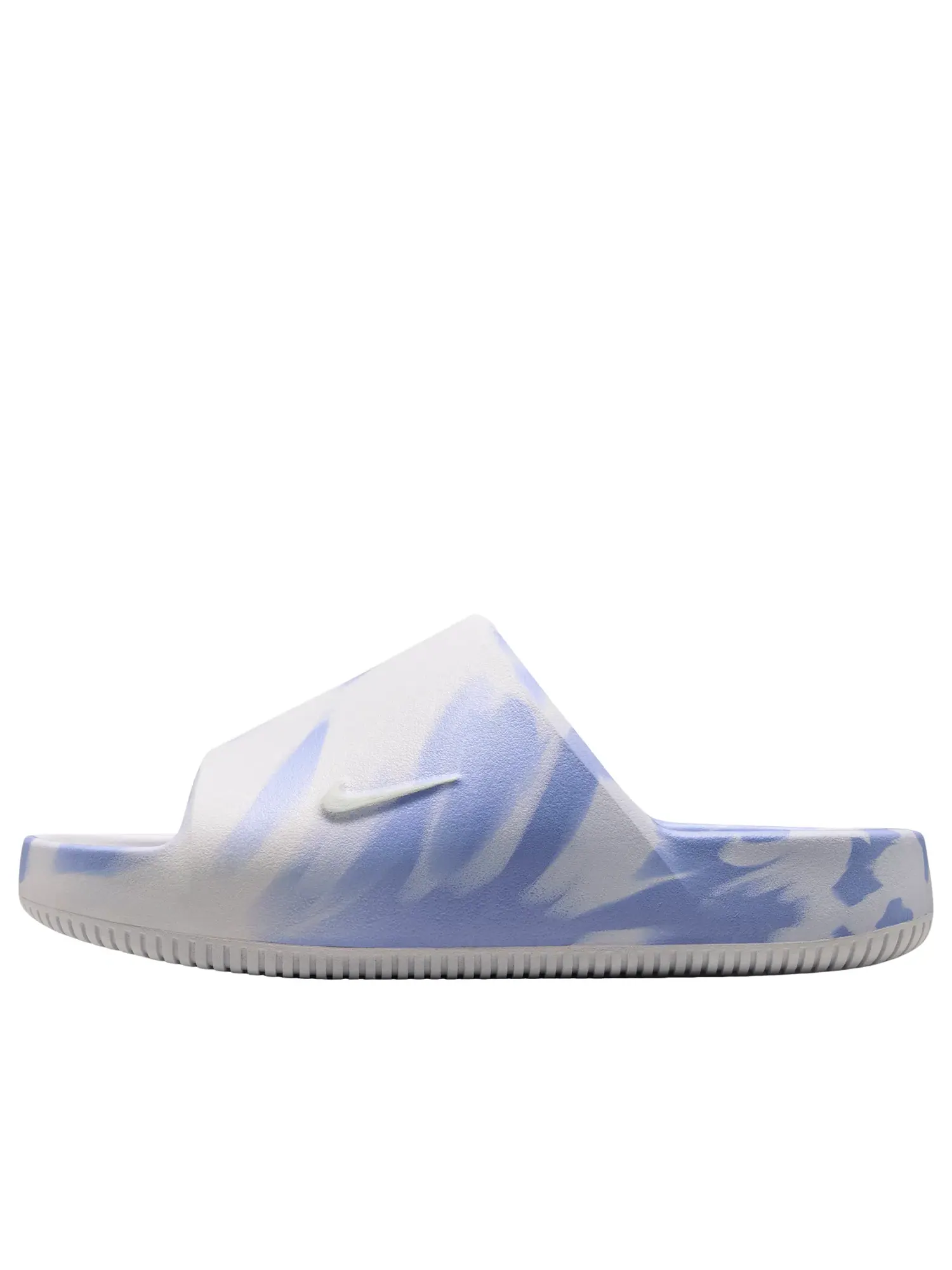Женские шлепанцы Nike Calm 2.0 Marbled Slides Summit White Football Grey — изображение 1 из 5, синий