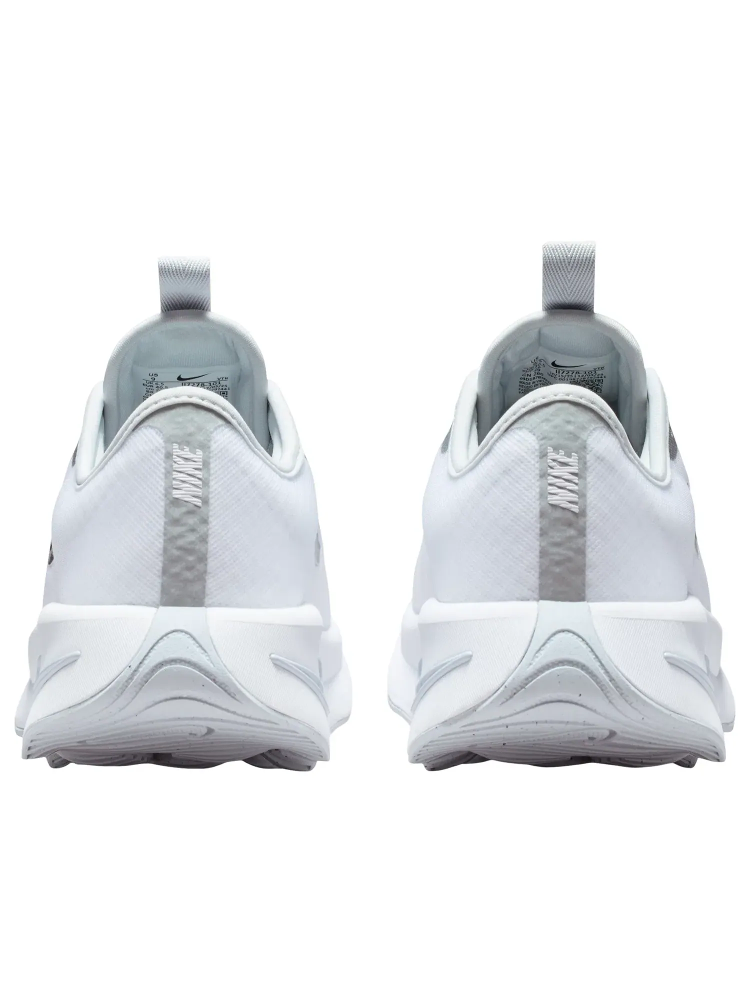 Женские кроссовки для бега с закрытой шнуровкой Motiva White Metallic Silver Nike — изображение 4 из 7, белый