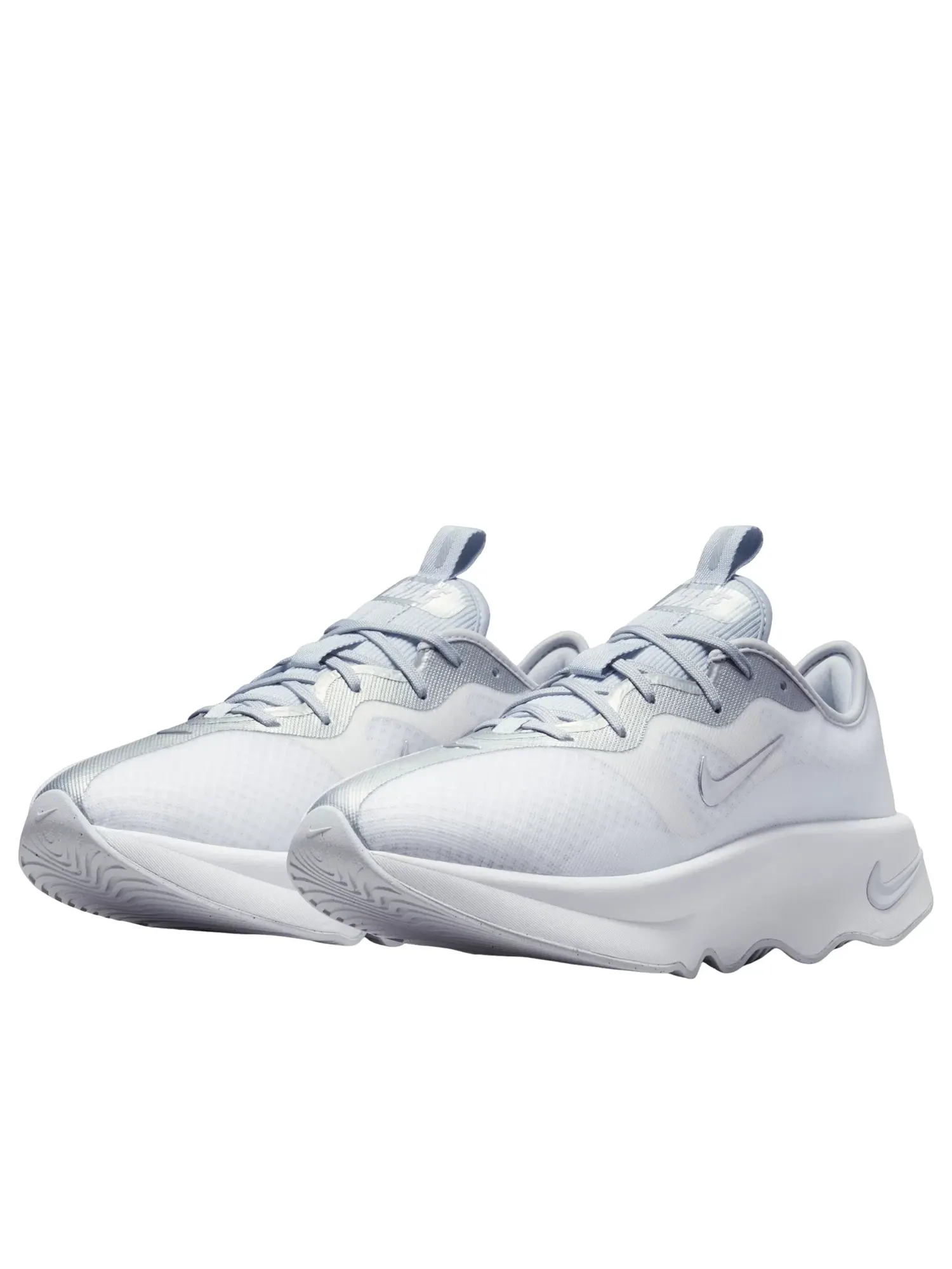 Женские кроссовки для бега с закрытой шнуровкой Motiva White Metallic Silver Nike — изображение 5 из 7, белый
