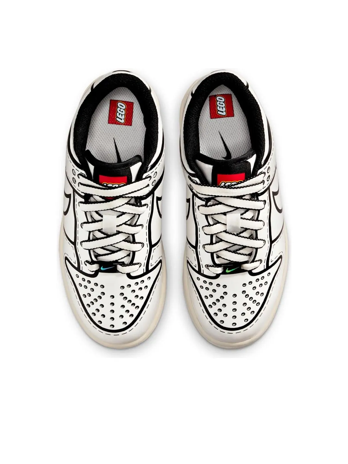 Кроссовки (PS) Nike x Lego Dunk Low 'Sail' — изображение 2 из 6, белый
