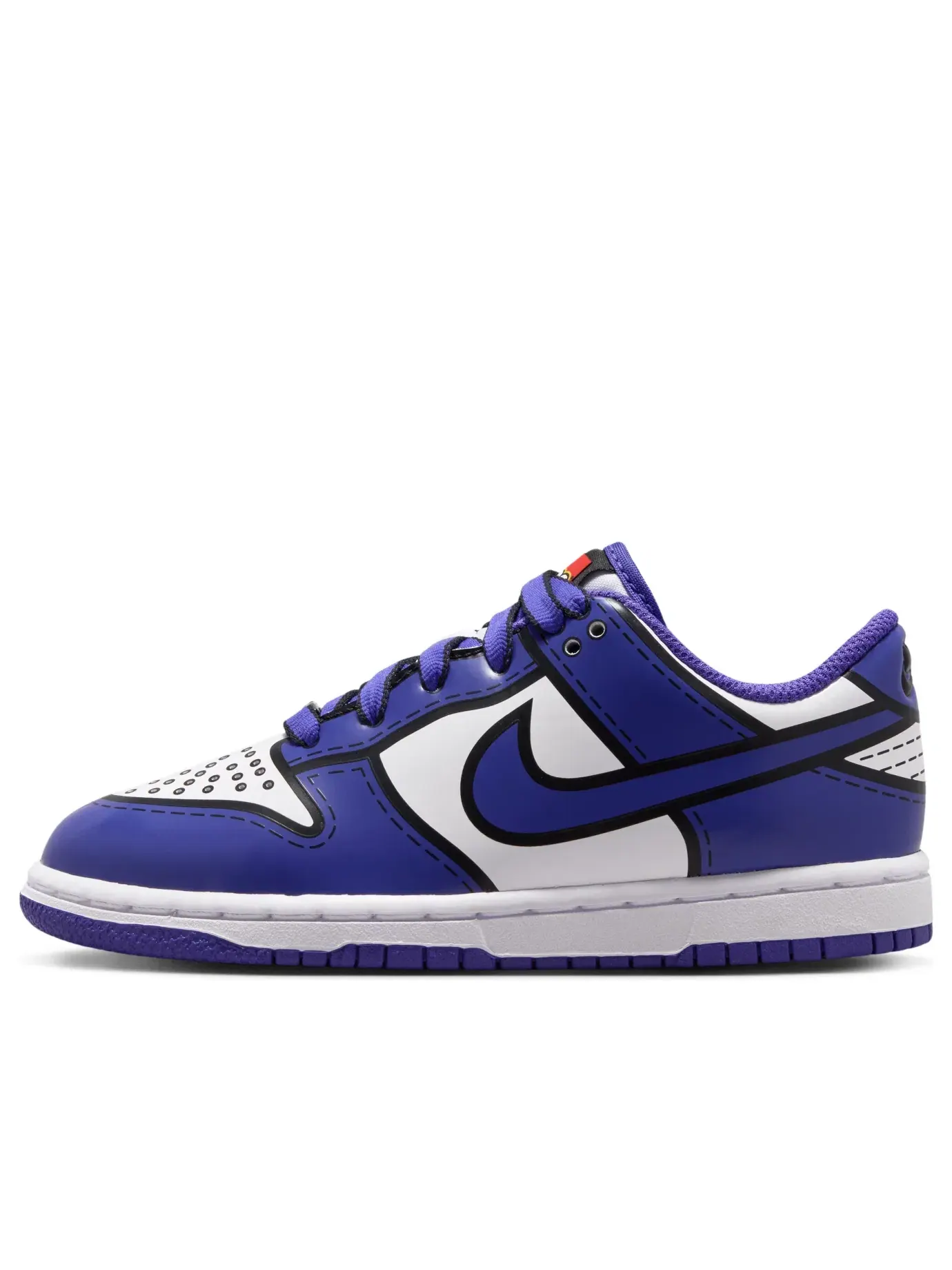 Детские кроссовки с принтом Nike x LEGO Dunk Low — изображение 1 из 7, фиолетовый