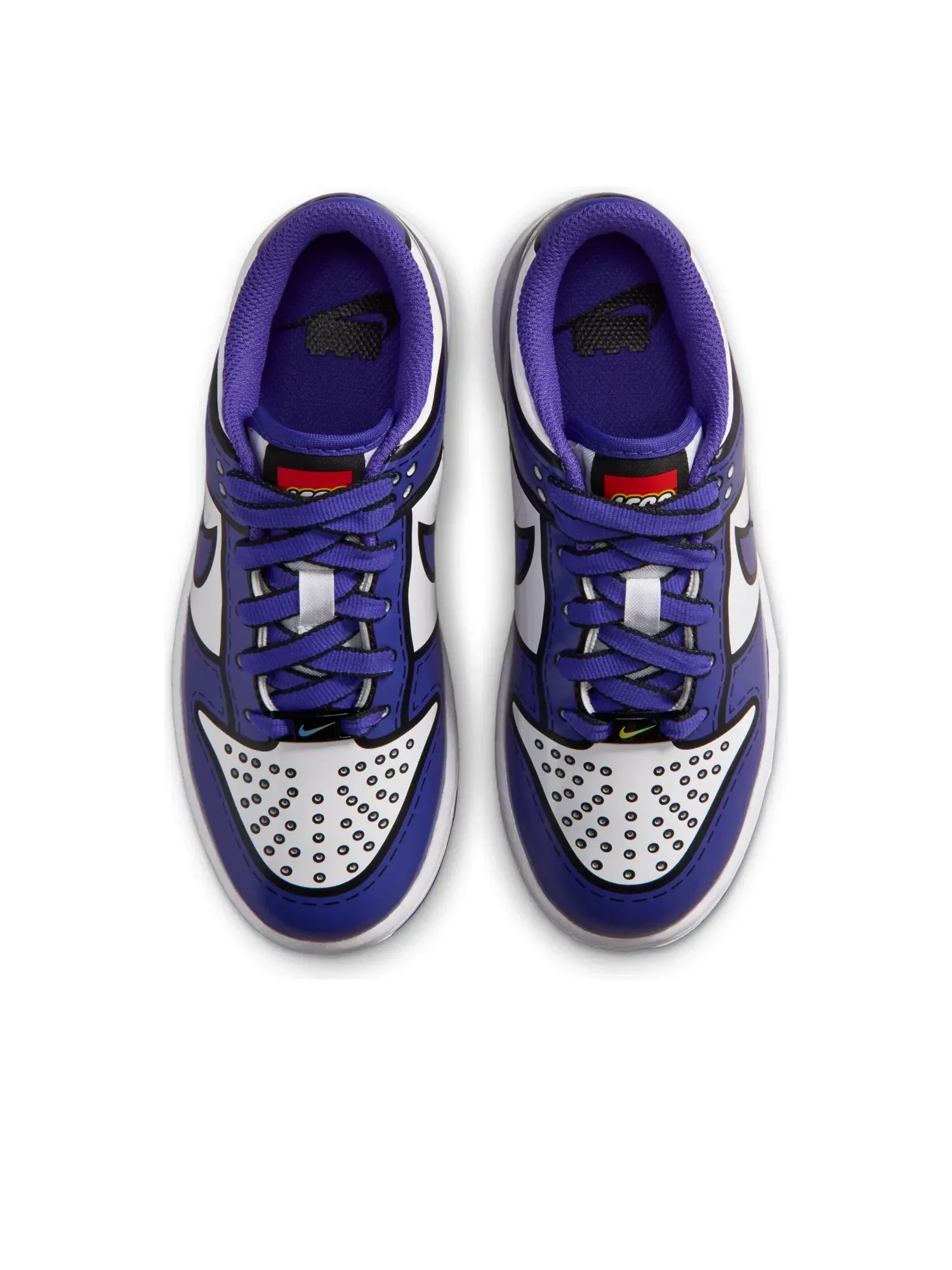 Детские кроссовки с принтом Nike x LEGO Dunk Low — изображение 3 из 7, фиолетовый