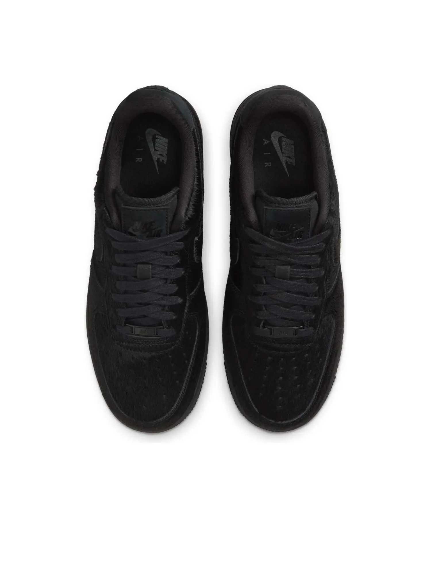 Кроссовки (WMNS) Nike Air Force 1 Low '07 Pony Hair 'Triple Black' — изображение 2 из 6, черный