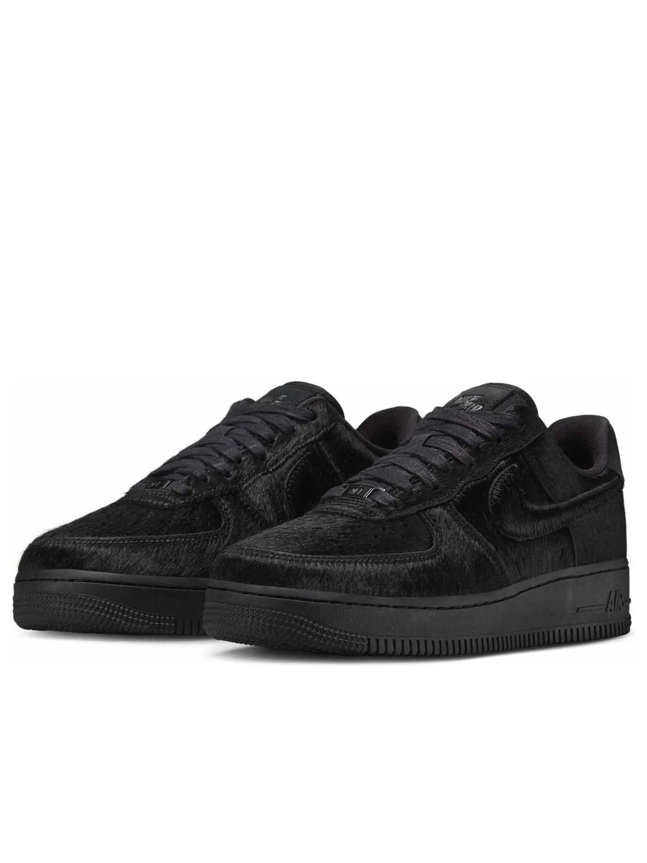Кроссовки (WMNS) Nike Air Force 1 Low '07 Pony Hair 'Triple Black' — изображение 4 из 6, черный