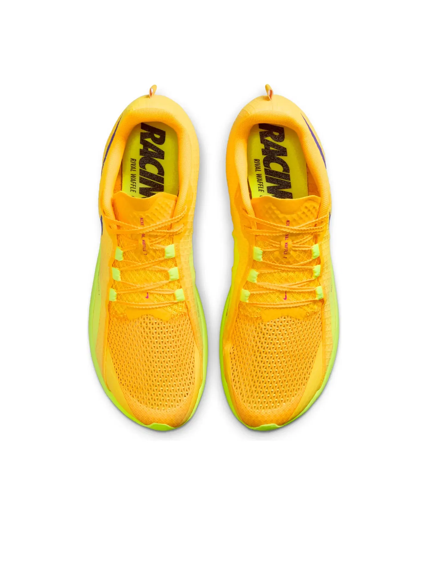 Кроссовки Nike Zoom Rival Waffle 7 'Citron Pulse Blue Void' II7400-800 — изображение 3 из 7, желтый