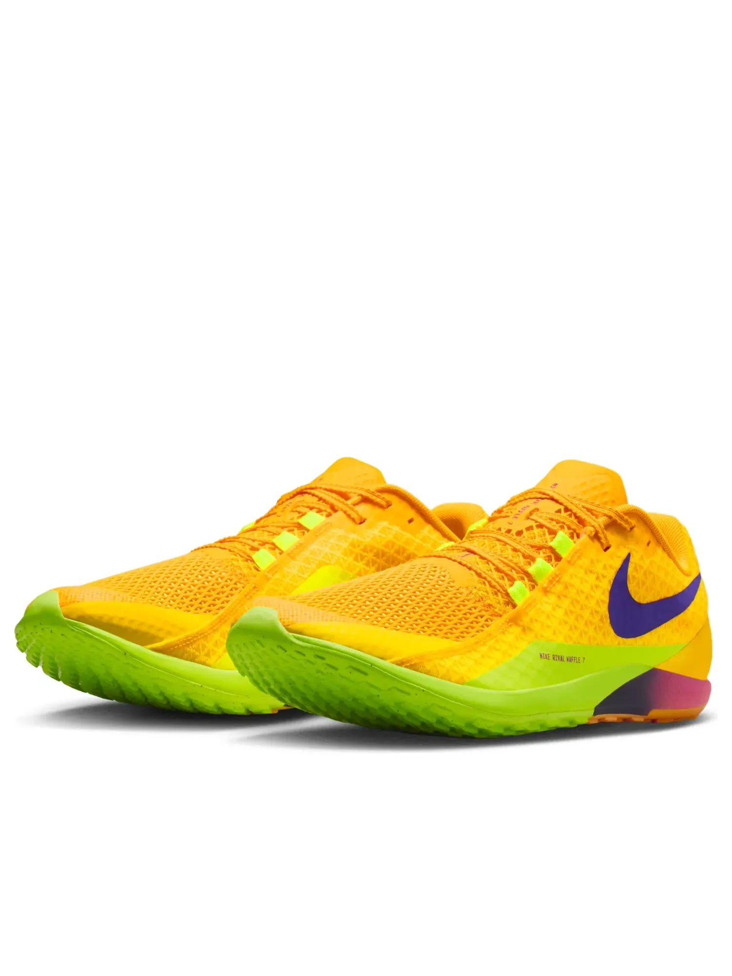 Кроссовки Nike Zoom Rival Waffle 7 'Citron Pulse Blue Void' II7400-800 — изображение 5 из 7, желтый
