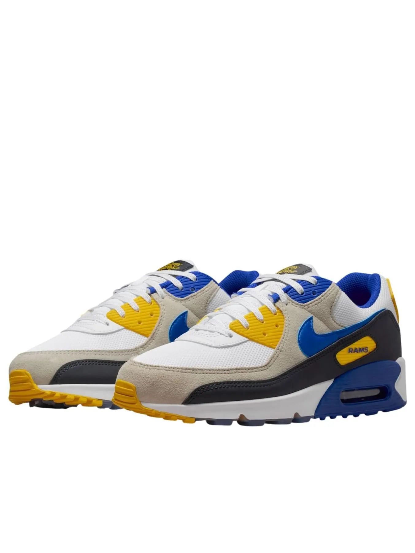Кроссовки Nike Air Max 90 'Los Angeles Rams' — изображение 2 из 5, белый/синий