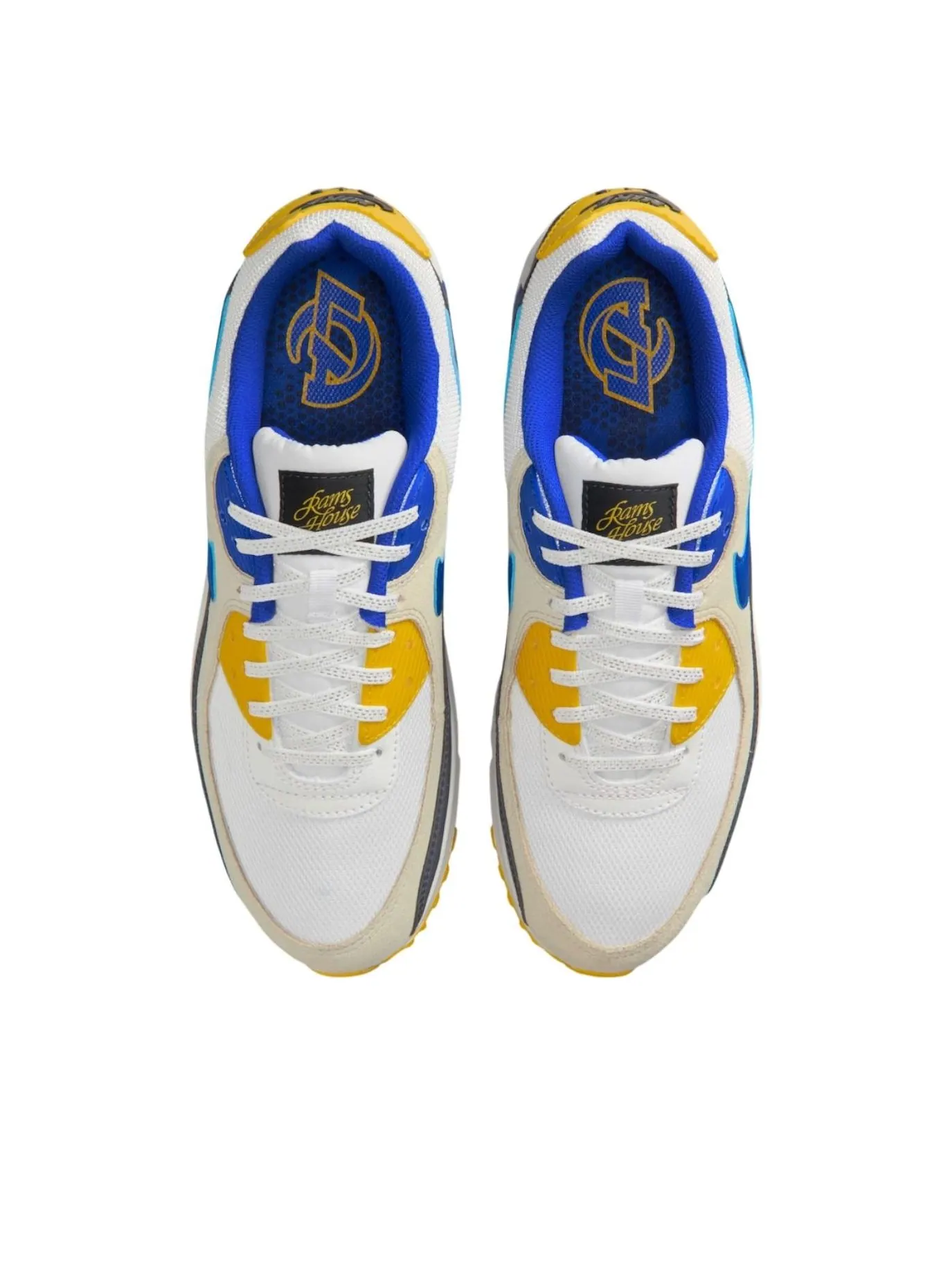Кроссовки Nike Air Max 90 'Los Angeles Rams' — изображение 3 из 5, белый/синий