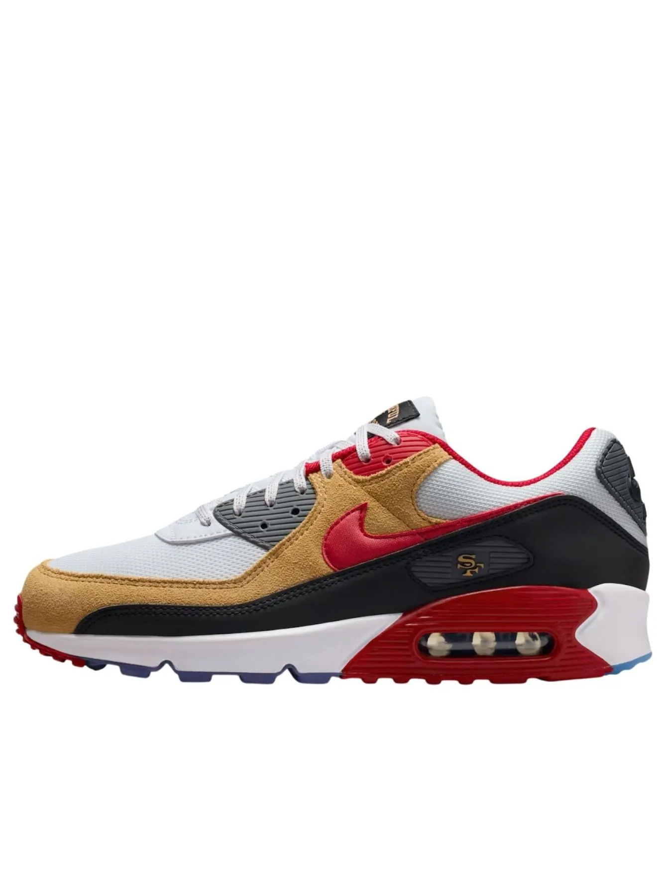 Кроссовки Nike Air Max 90 'San Francisco 49ers' — изображение 1 из 5, белый/черный/красный