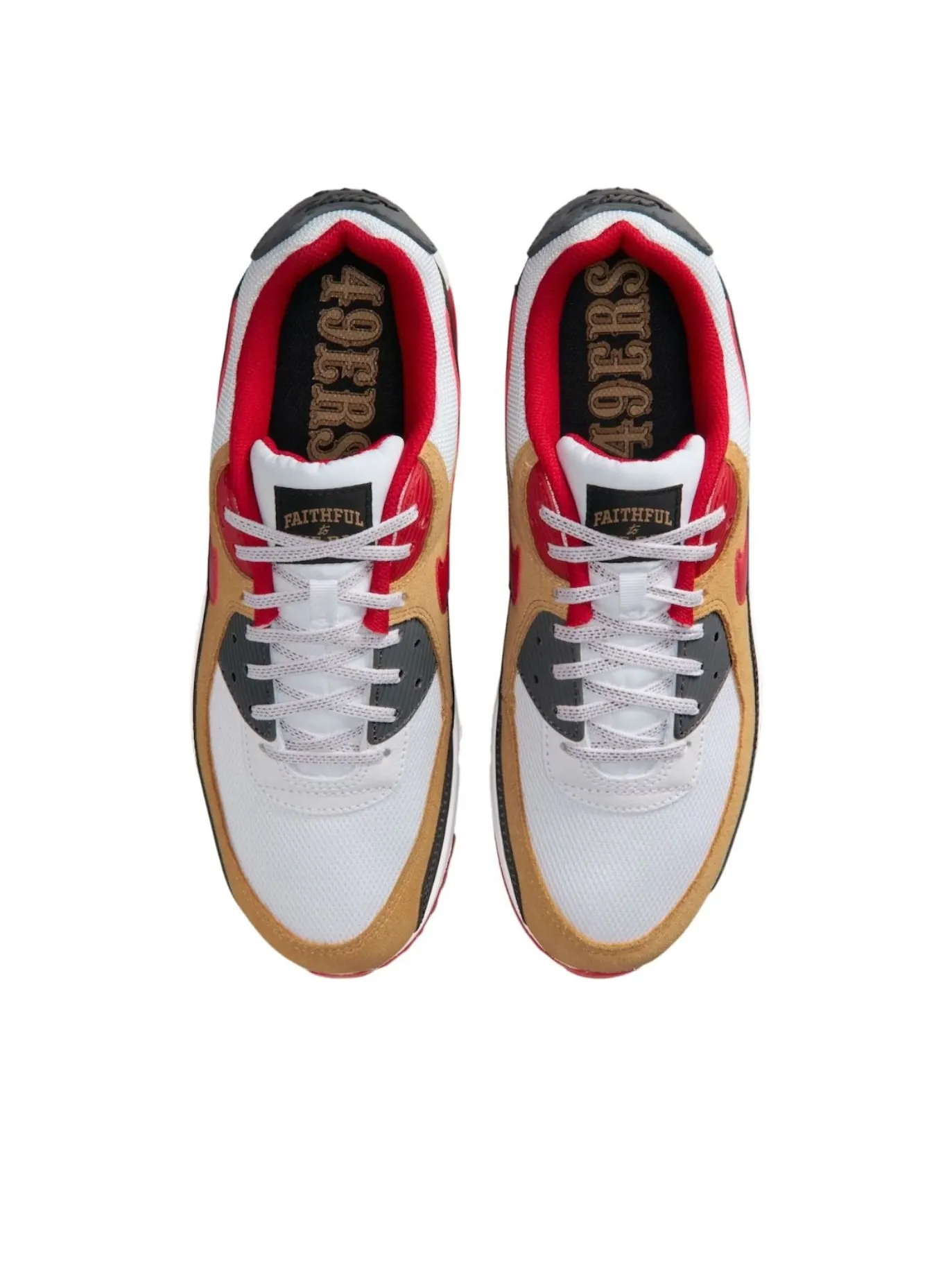 Кроссовки Nike Air Max 90 'San Francisco 49ers' — изображение 3 из 5, белый/черный/красный
