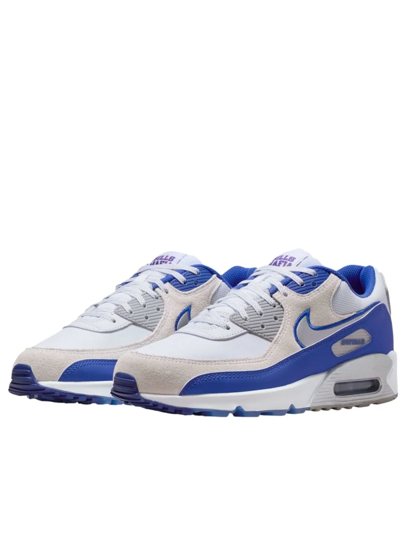 Кроссовки Nike Air Max 90 'Buffalo Bills' — изображение 2 из 5, белый/черный