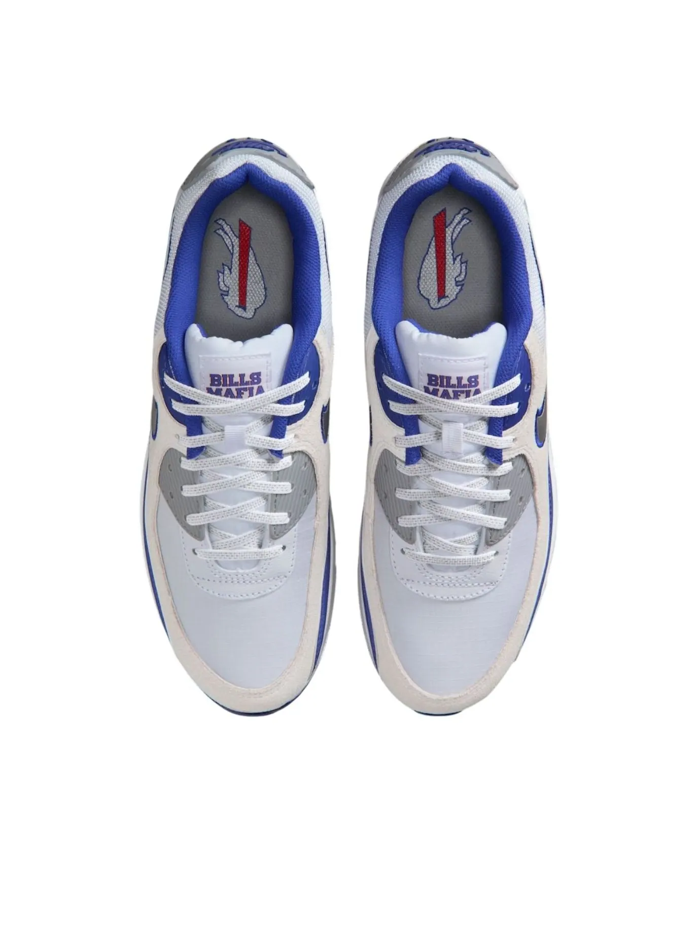 Кроссовки Nike Air Max 90 'Buffalo Bills' — изображение 3 из 5, белый/черный