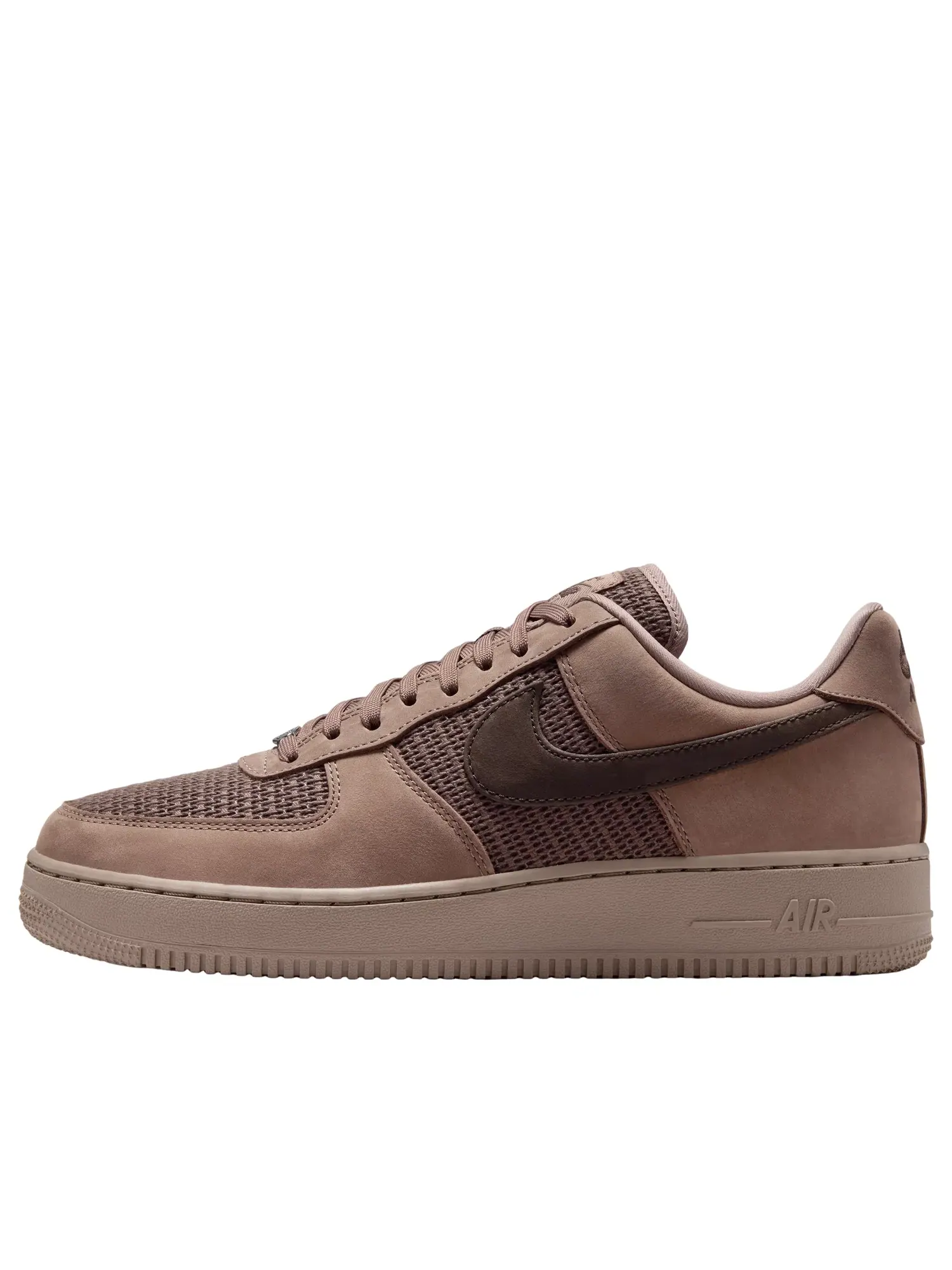 Мужские кроссовки с кожаным верхом Air Force 1 '07 LV8 Mink Brown Dark Hazel Nike — изображение 1 из 7, коричневый