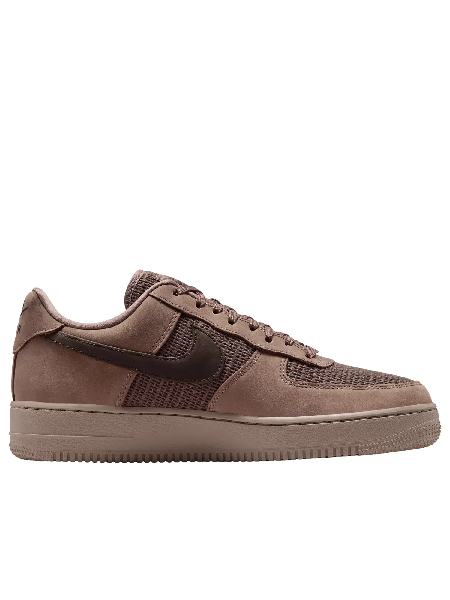 Мужские кроссовки с кожаным верхом Air Force 1 '07 LV8 Mink Brown Dark Hazel Nike — изображение 2 из 7, коричневый