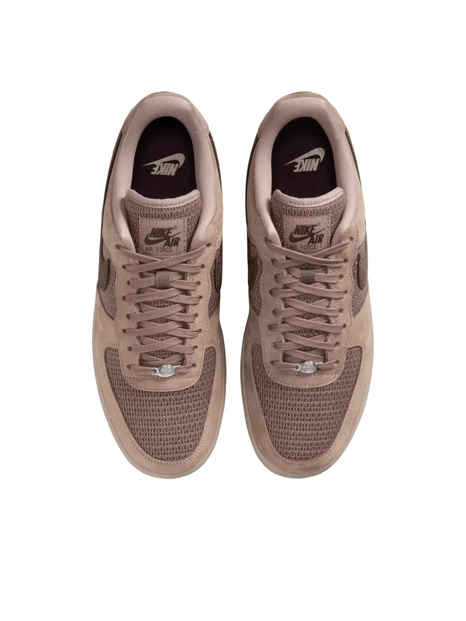 Мужские кроссовки с кожаным верхом Air Force 1 '07 LV8 Mink Brown Dark Hazel Nike — изображение 3 из 7, коричневый