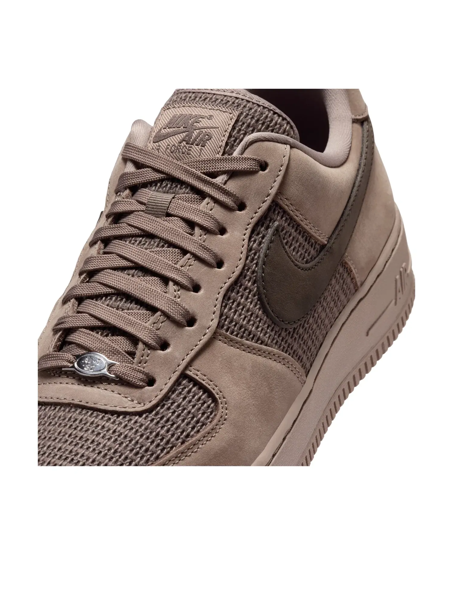 Мужские кроссовки с кожаным верхом Air Force 1 '07 LV8 Mink Brown Dark Hazel Nike — изображение 6 из 7, коричневый