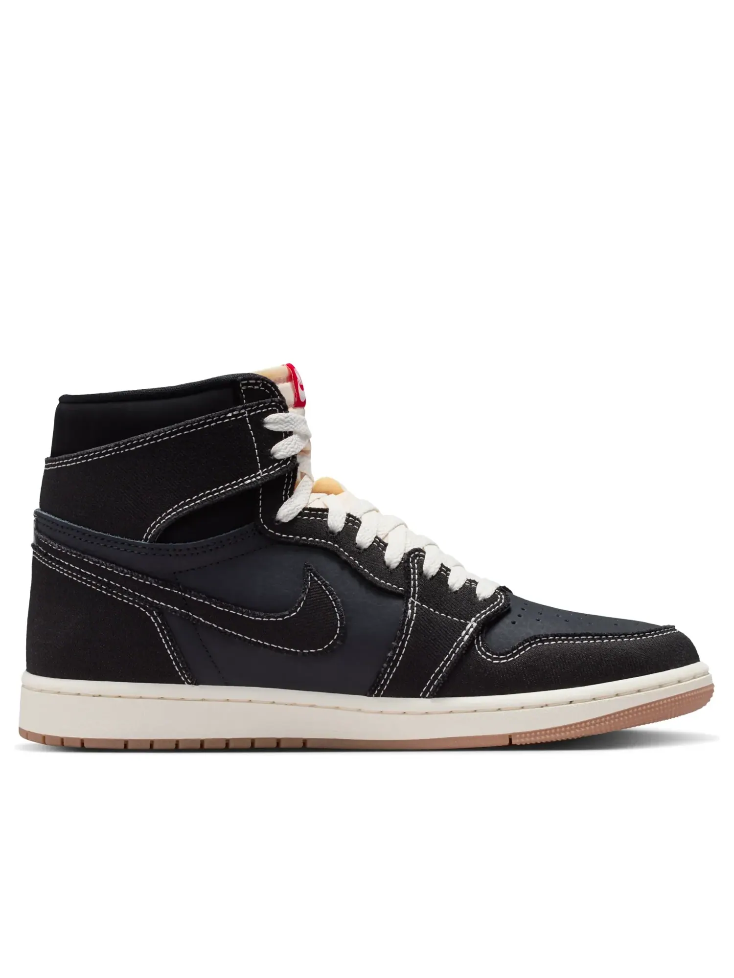 Кроссовки Air Jordan 1 Retro High OG x Flight Club 'Black Sail' — изображение 2 из 7, черный