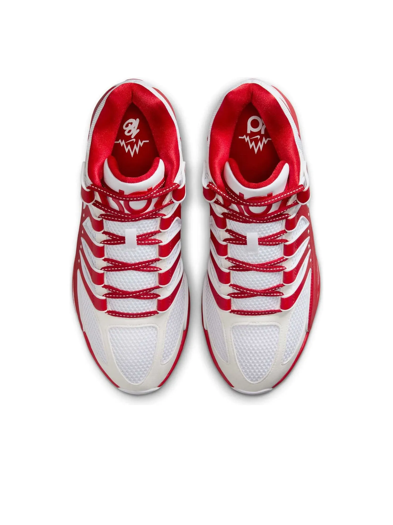 Кроссовки Nike KD 18 TB 'White University Red' — изображение 2 из 6, белый