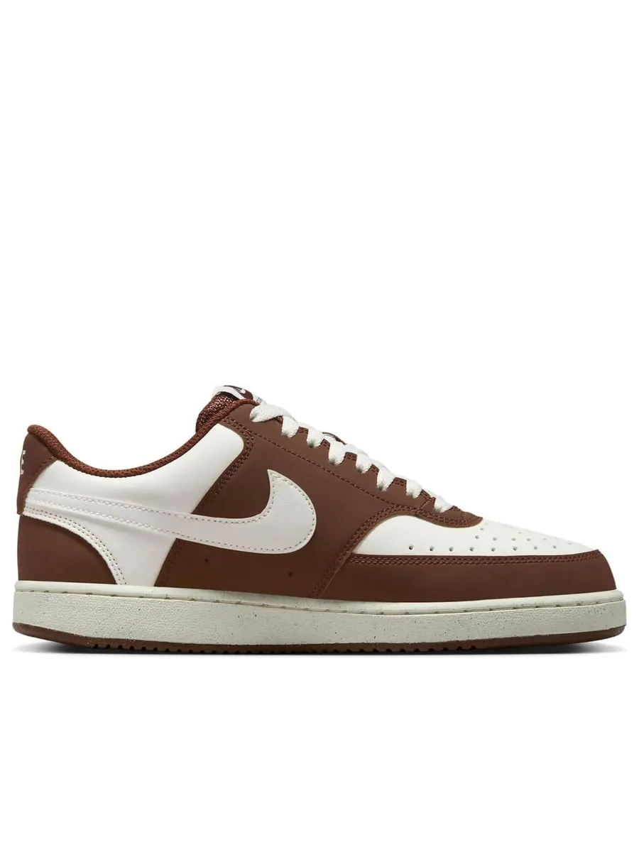Кроссовки (WMNS) Nike Court Vision Low 'Sail Cacao Wow' — изображение 2 из 6, бежевый