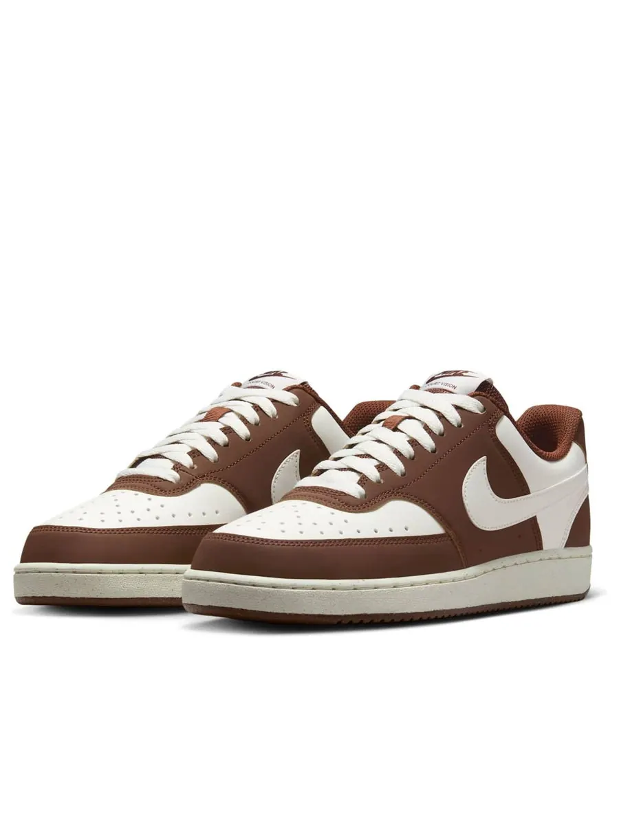 Кроссовки (WMNS) Nike Court Vision Low 'Sail Cacao Wow' — изображение 3 из 6, бежевый