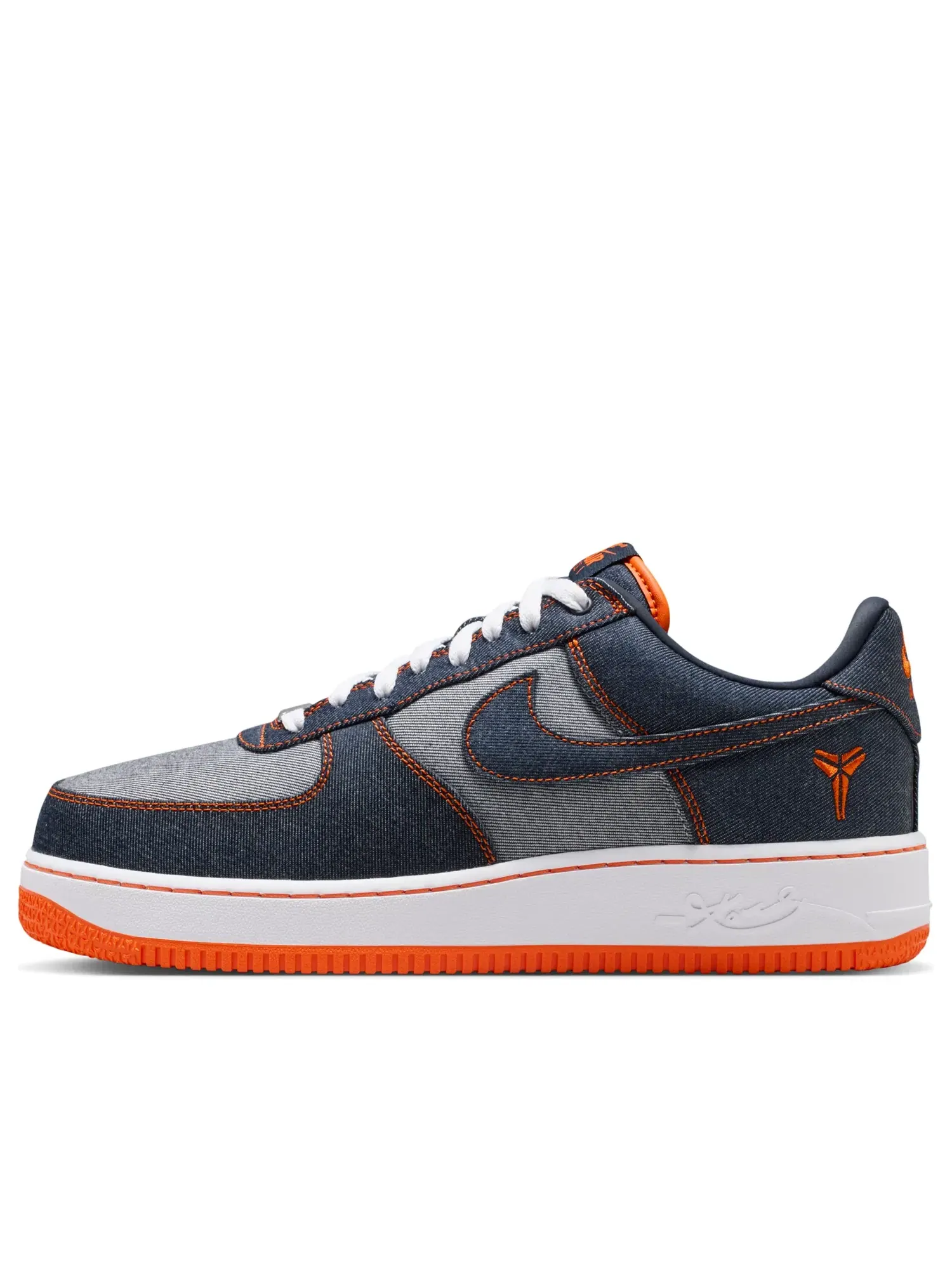 Кроссовки Nike Air Force 1 Low Protro 'Kobe Bryant Denim Obsidian Safety Orange' IM1980-400 — изображение 1 из 6, черный