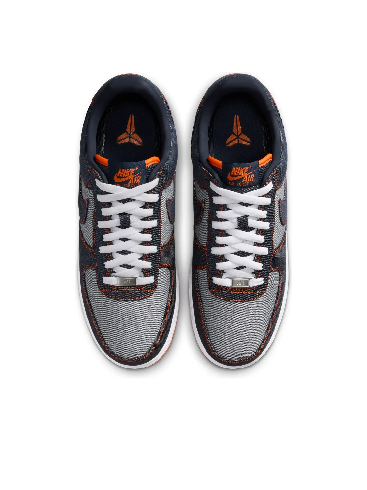 Кроссовки Nike Air Force 1 Low Protro 'Kobe Bryant Denim Obsidian Safety Orange' IM1980-400 — изображение 2 из 6, черный