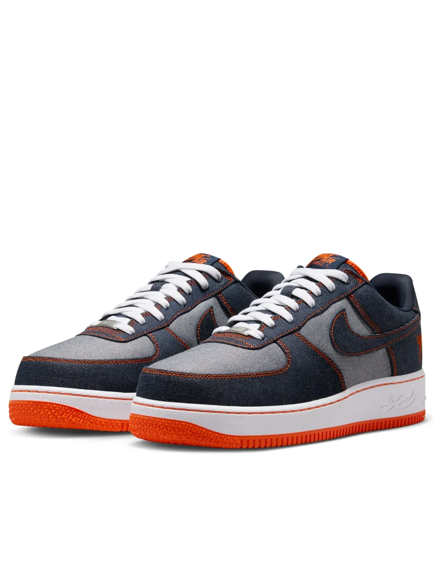 Кроссовки Nike Air Force 1 Low Protro 'Kobe Bryant Denim Obsidian Safety Orange' IM1980-400 — изображение 4 из 6, черный