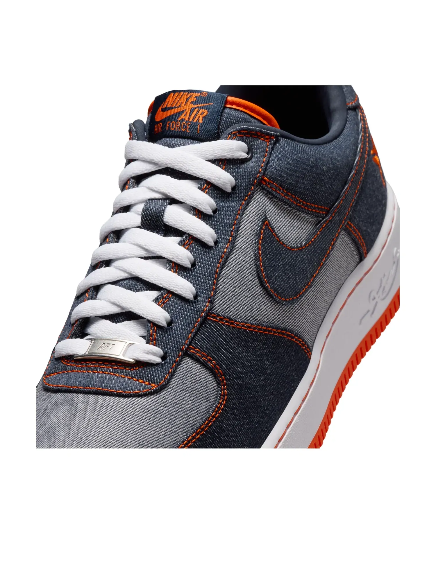 Кроссовки Nike Air Force 1 Low Protro 'Kobe Bryant Denim Obsidian Safety Orange' IM1980-400 — изображение 5 из 6, черный