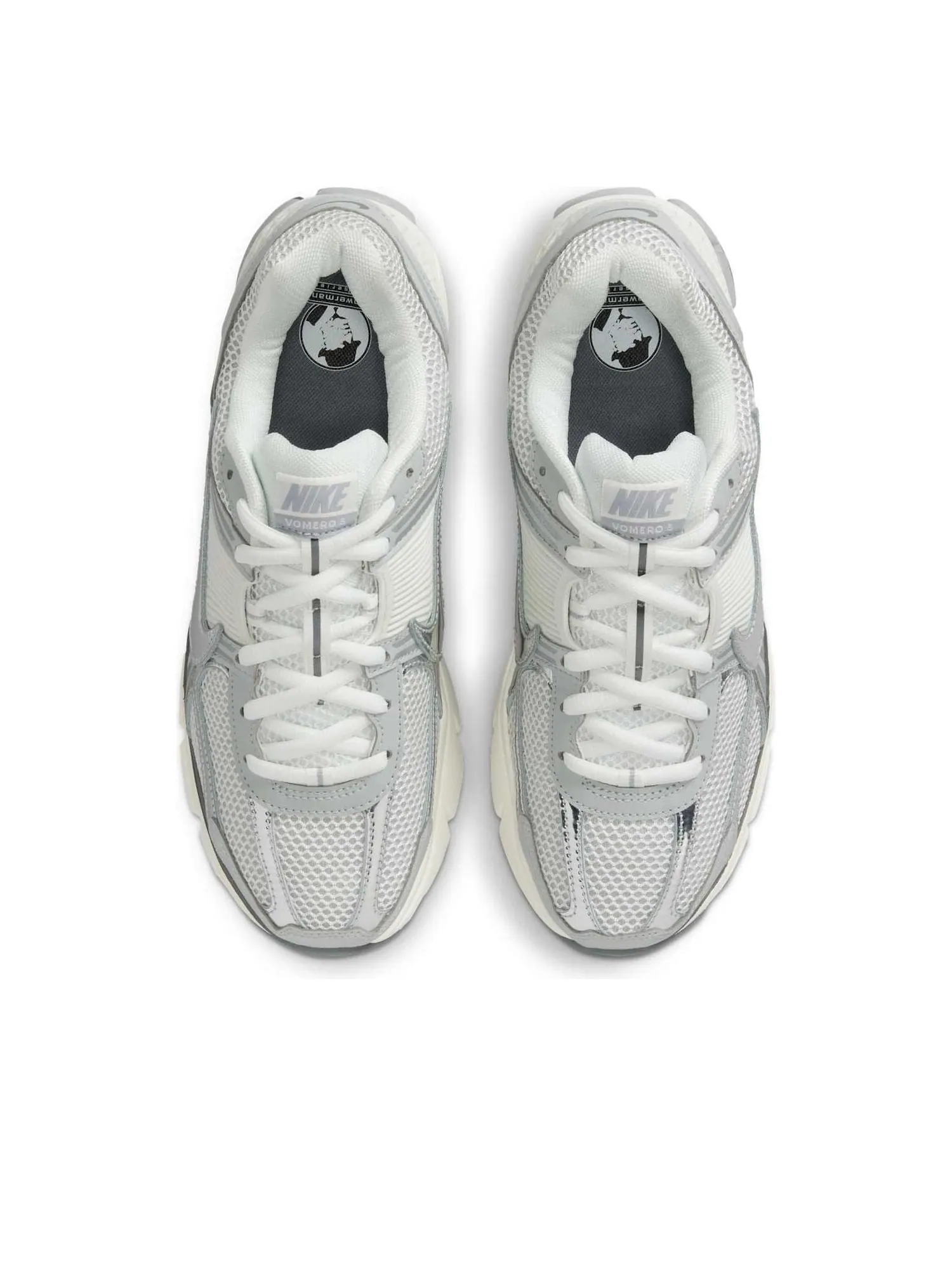 Кроссовки Nike Air Zoom Vomero 5 'Summit White Metallic Silver' — изображение 2 из 6, серебряный