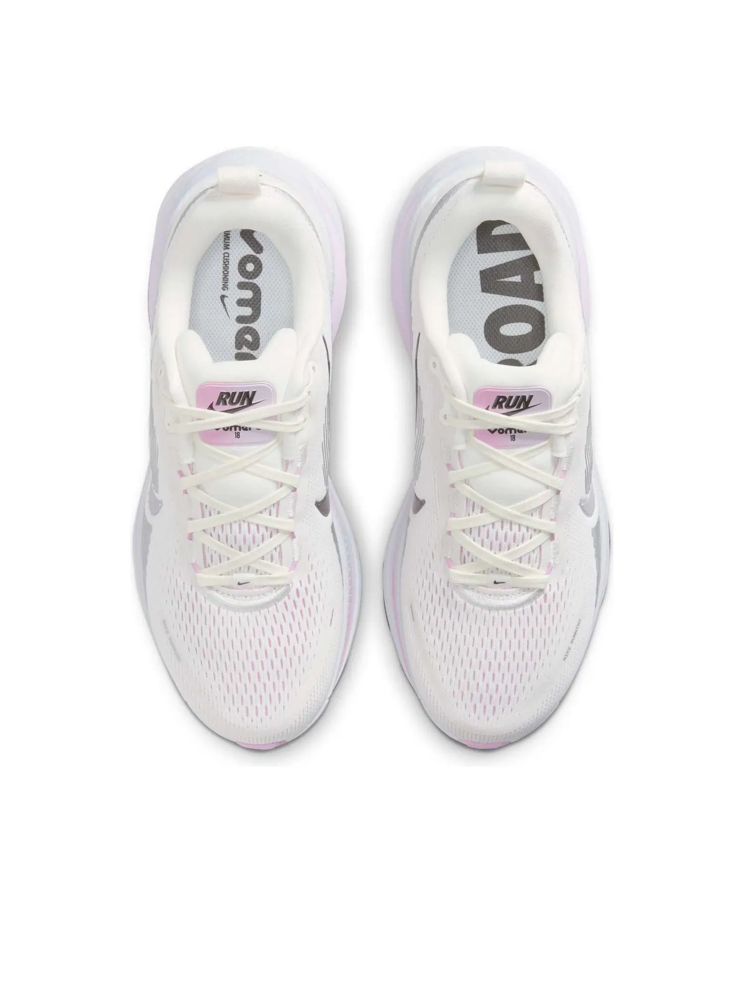 Кроссовки (WMNS) Nike Air Zoom Vomero 18 'Sail Doll Beyond Pink Metallic Silver' — изображение 2 из 6, белый