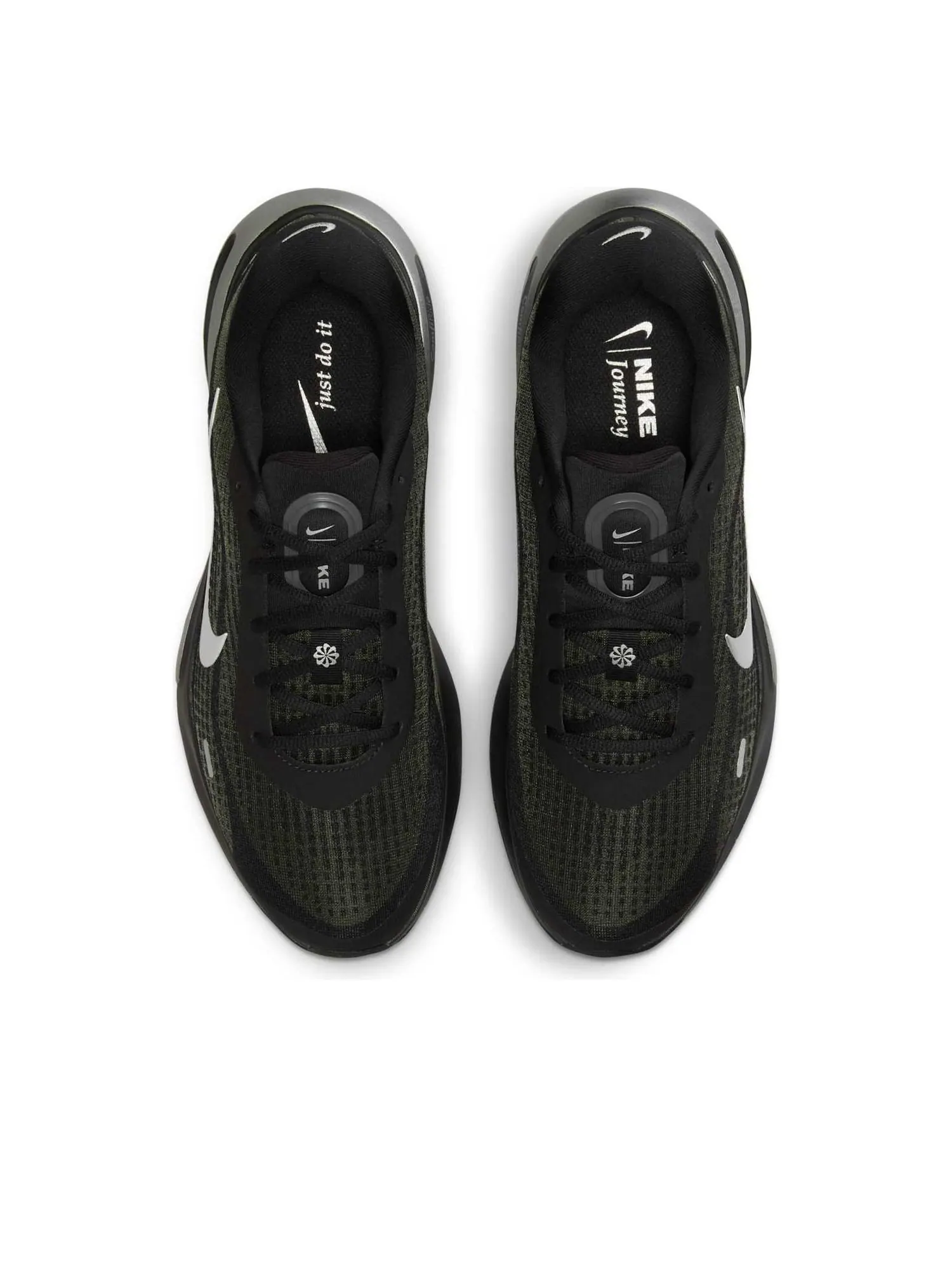Кроссовки Nike Journey Run 'Black Metallic Silver' — изображение 2 из 6, синий