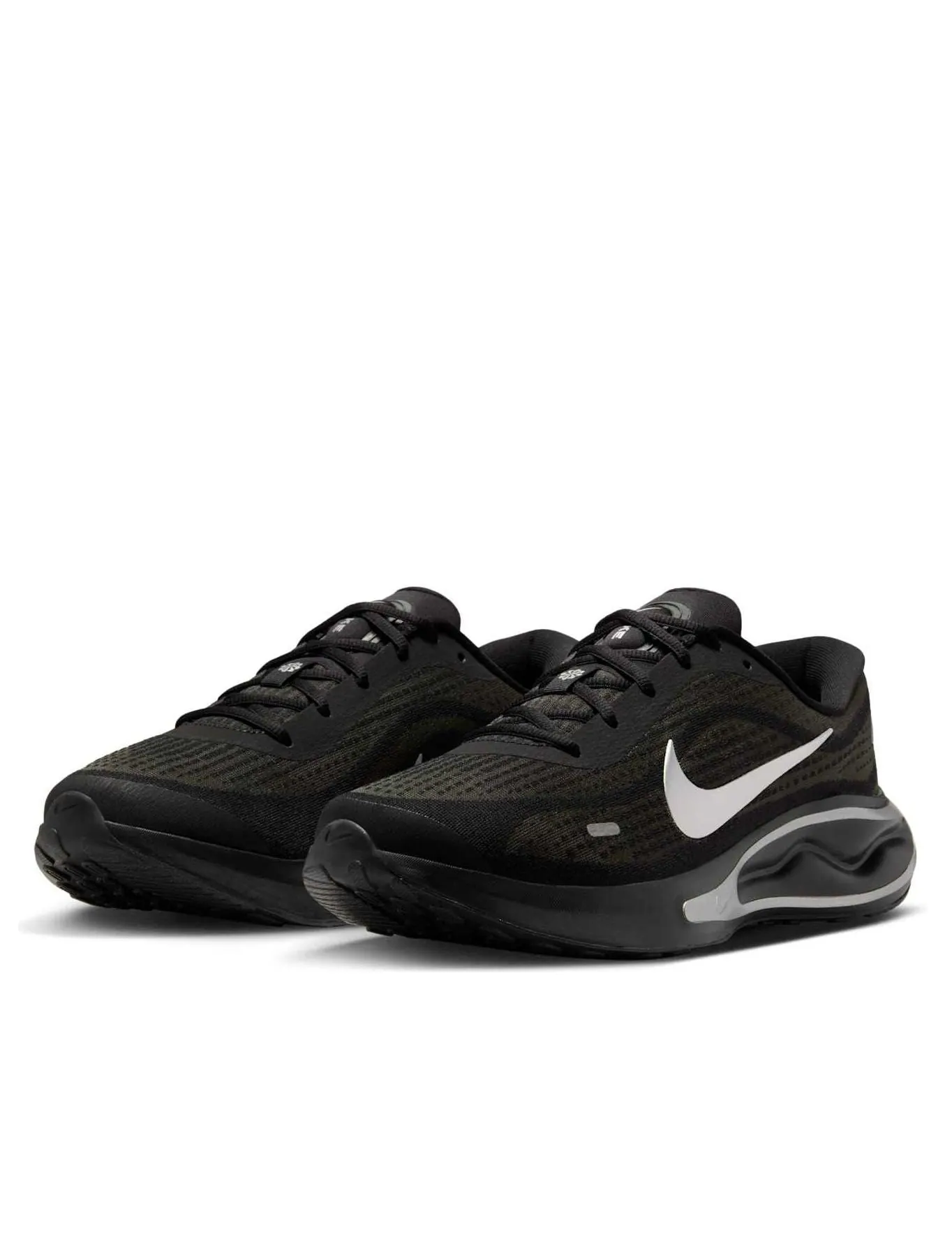 Кроссовки Nike Journey Run 'Black Metallic Silver' — изображение 4 из 6, синий