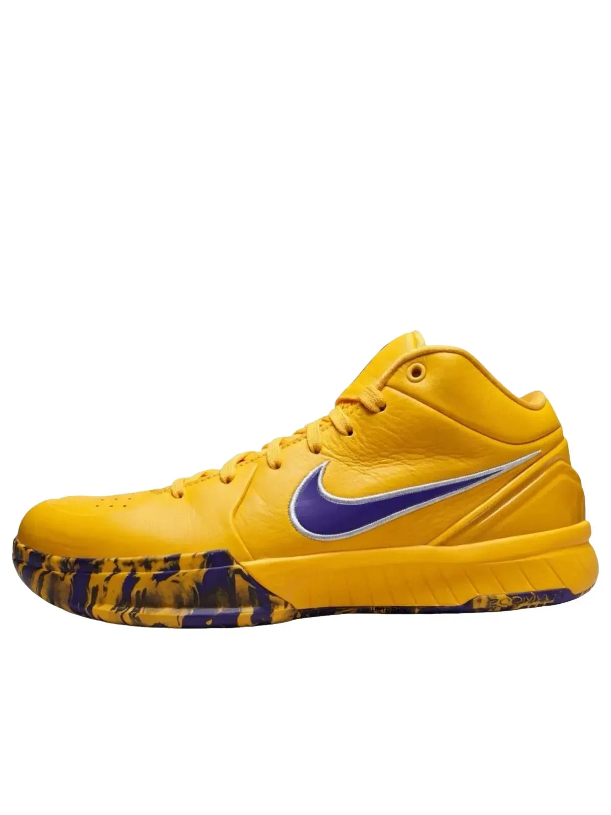 Мужские кроссовки с кожаным верхом Kobe 4 Protro Draft Day Pack Lakers Nike — изображение 1 из 6, желтый