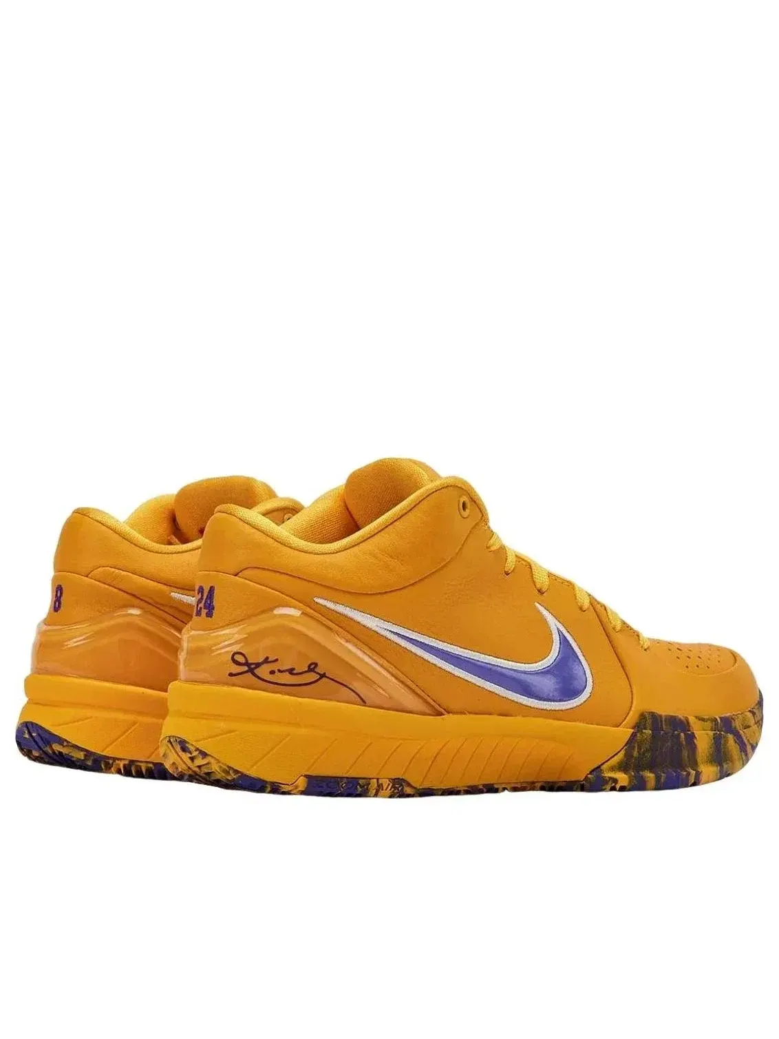 Мужские кроссовки с кожаным верхом Kobe 4 Protro Draft Day Pack Lakers Nike — изображение 4 из 6, желтый