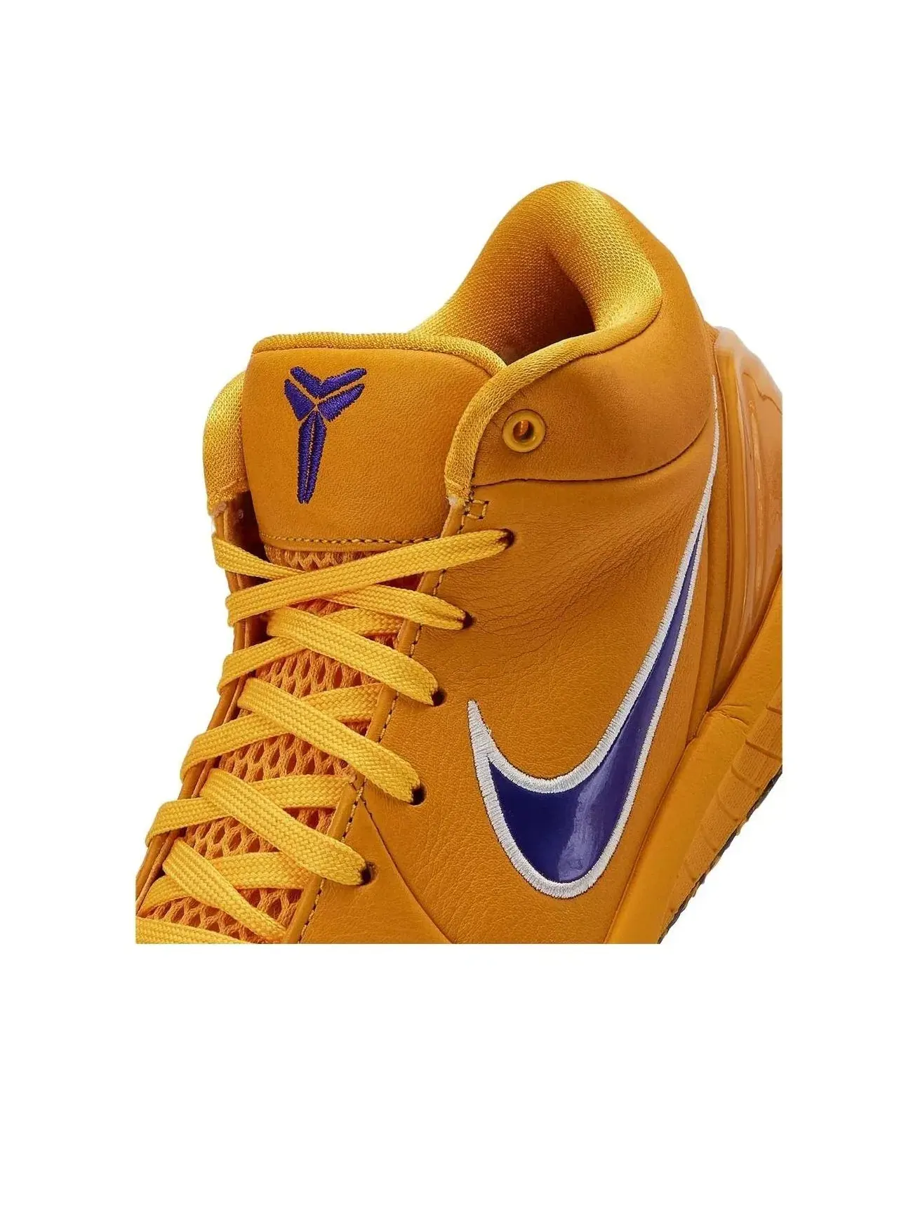 Мужские кроссовки с кожаным верхом Kobe 4 Protro Draft Day Pack Lakers Nike — изображение 6 из 6, желтый
