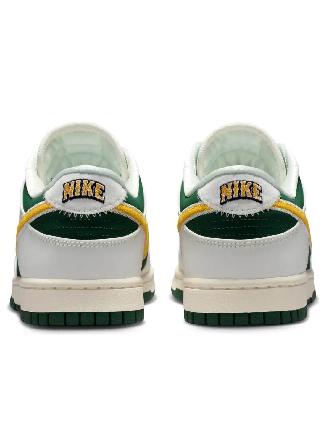 Мужские кроссовки с низким верхом Nike Dunk Low Retro Sail University Gold Fir — изображение 4 из 6, зеленый