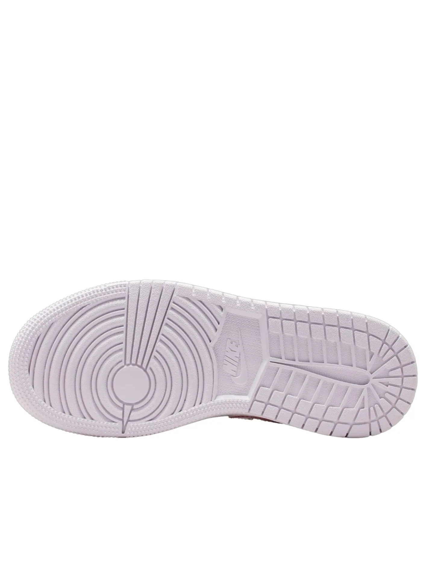 Кроссовки (GS) Air Jordan 1 Mid 'Barely Grape White' — изображение 5 из 6, фиолетовый