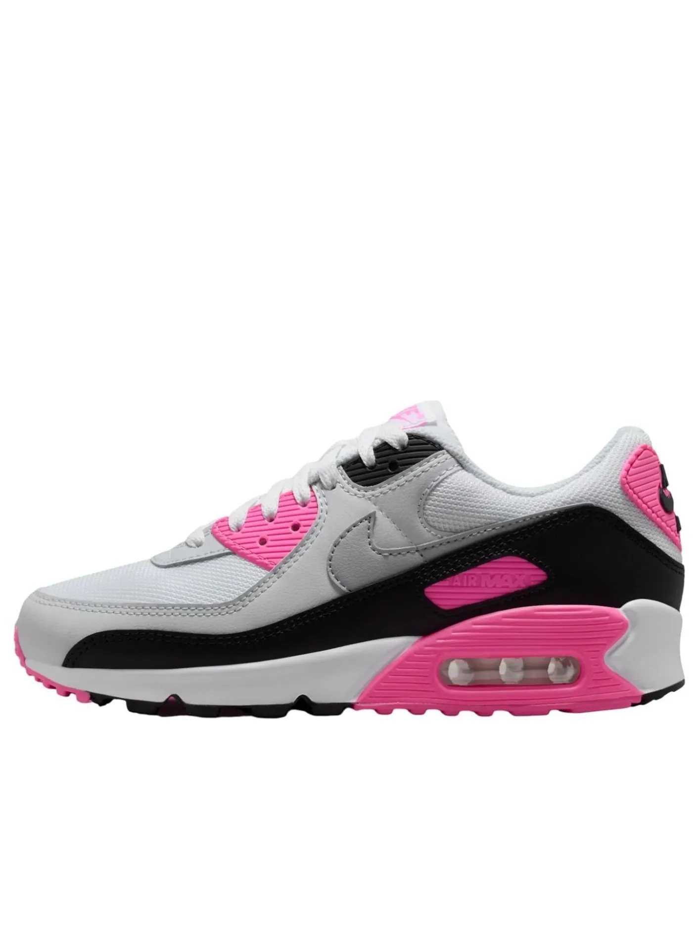 Кроссовки Nike Air Max 90 'White Pink Glow' — изображение 1 из 6, серый