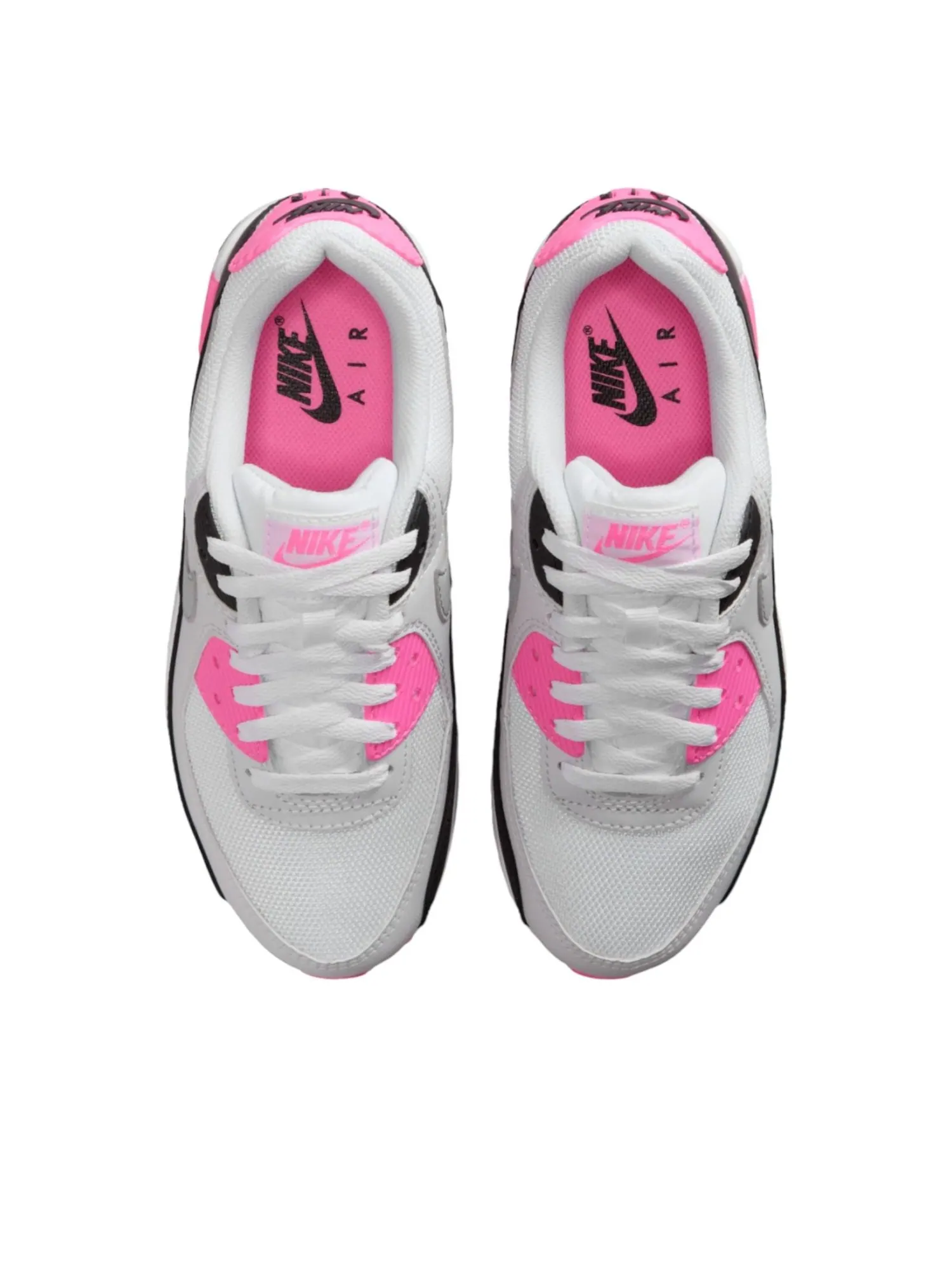 Кроссовки Nike Air Max 90 'White Pink Glow' — изображение 3 из 6, серый