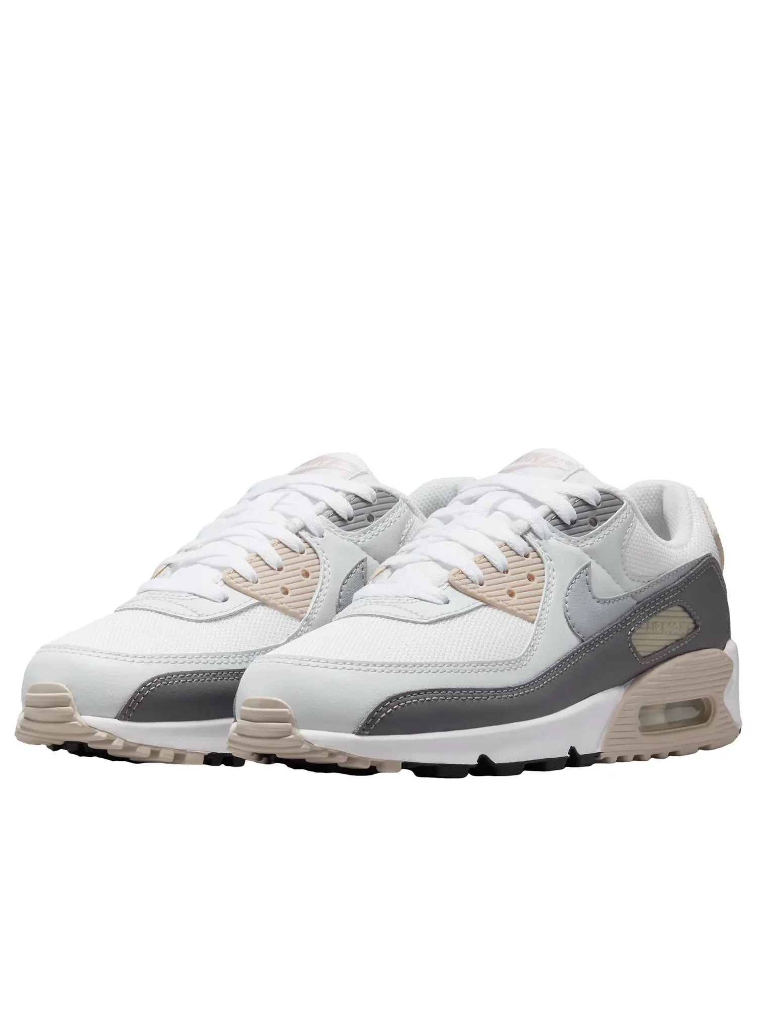 Женские кроссовки с низким верхом Nike Air Max 90 Cream Wolf Grey — изображение 5 из 7, серый