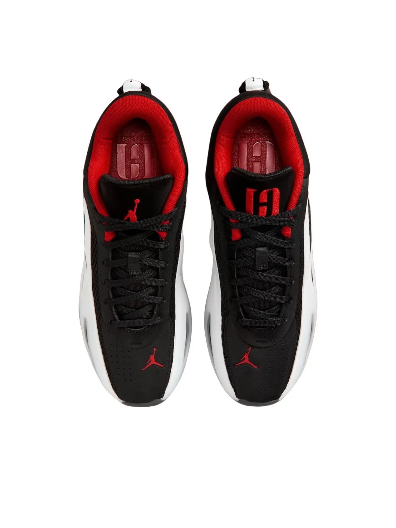 Кроссовки Air Jordan Heir 02 'Black University' — изображение 3 из 5, черный/красный-белый